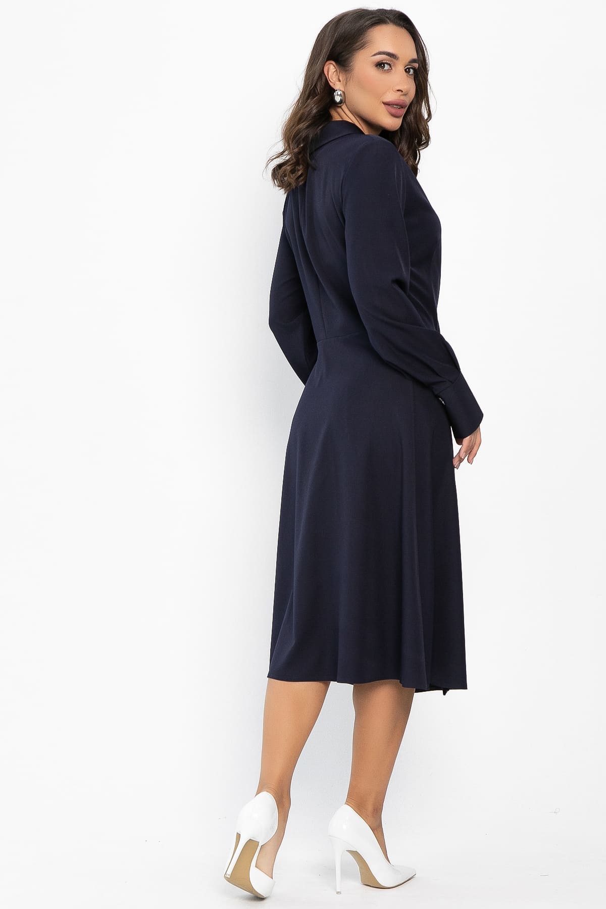 Платье Соломия (синее) П14216-5М