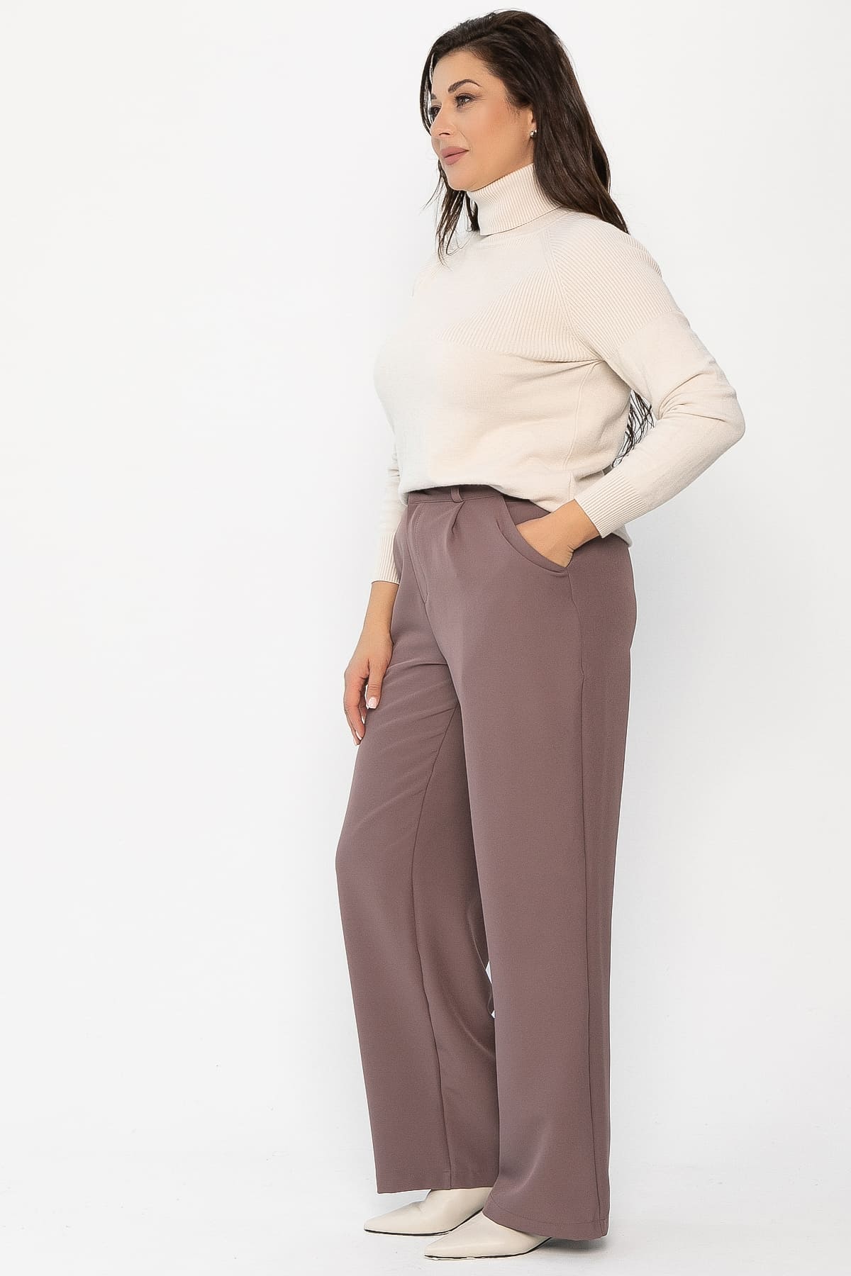 Брюки с карманами Орео (какао) Б14296-25М