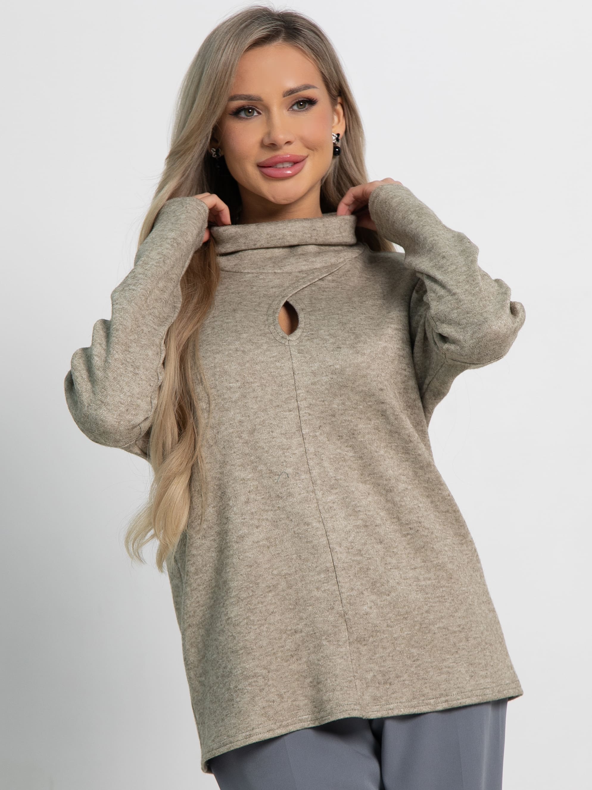 Джемпер Тринити (хаки) Б15161-1М