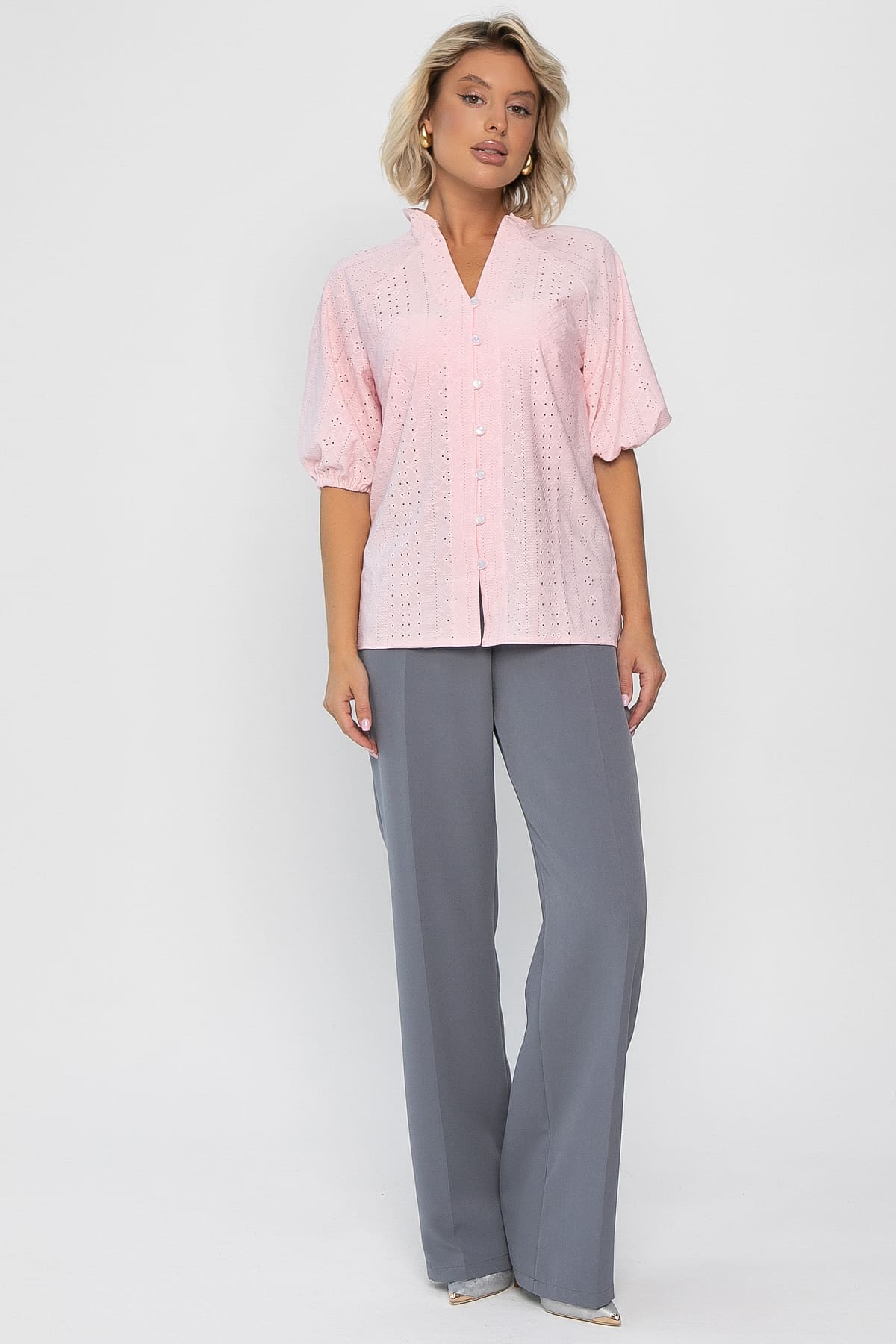 Блуза Люция (розовый пломбир) Б14181-45М