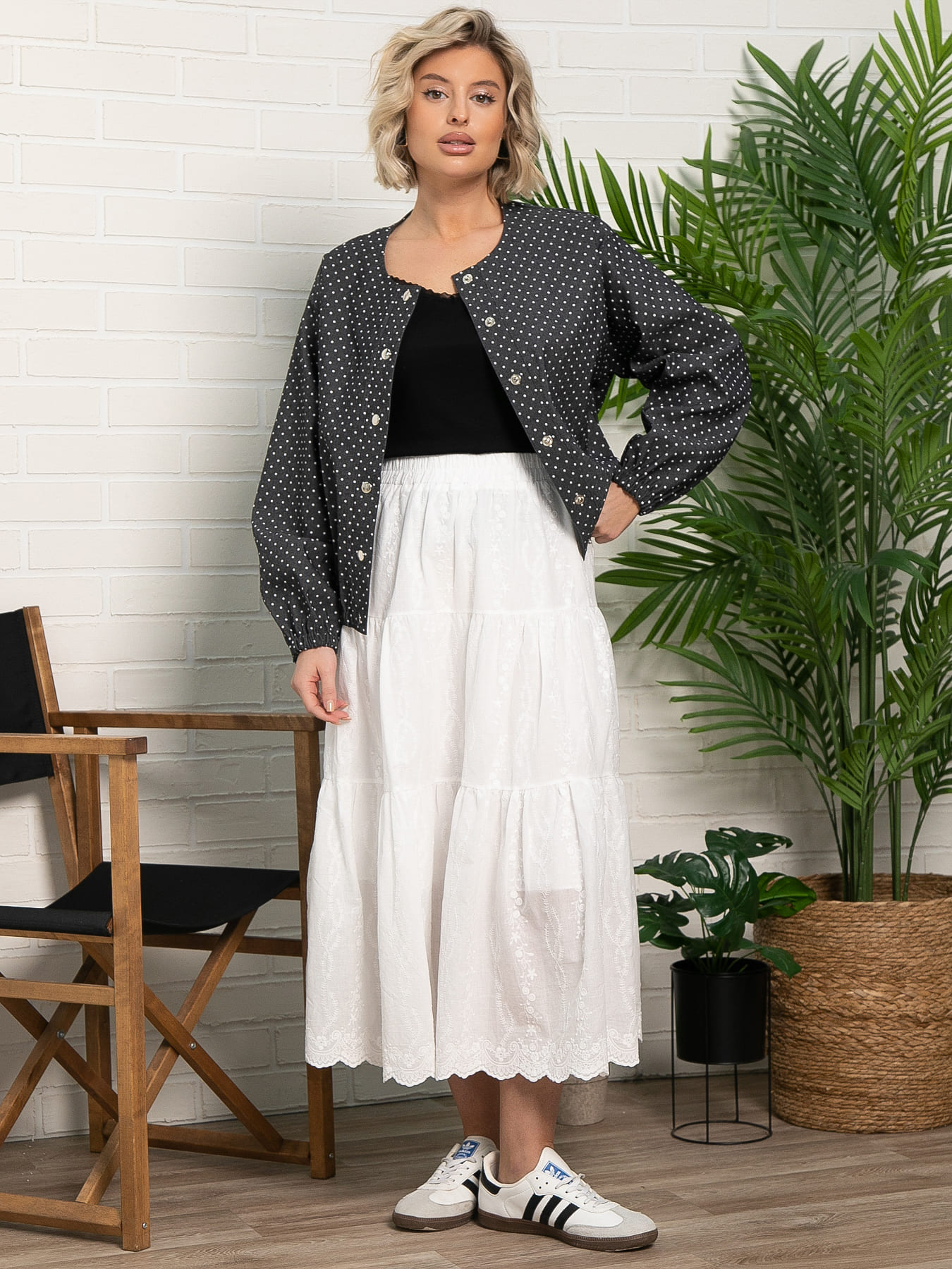 Пыльник Жду лета! (серый) П15631-7М