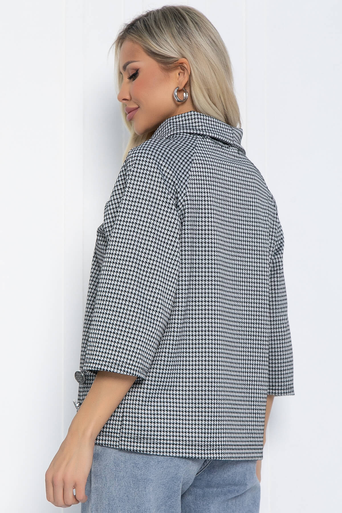 Джемпер Эдельвейс (черно-серая) Б12404-18