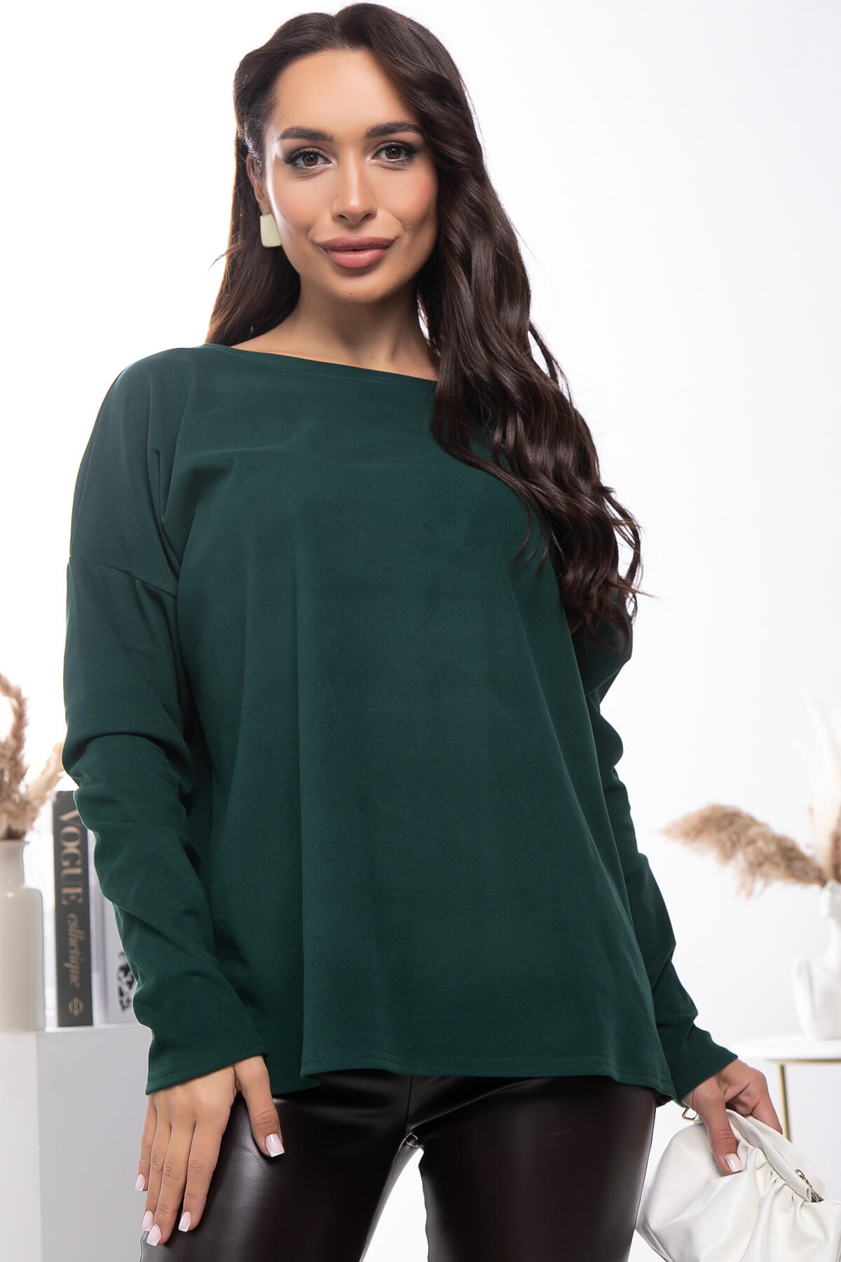 Лонгслив Инес (зеленый) Б11519