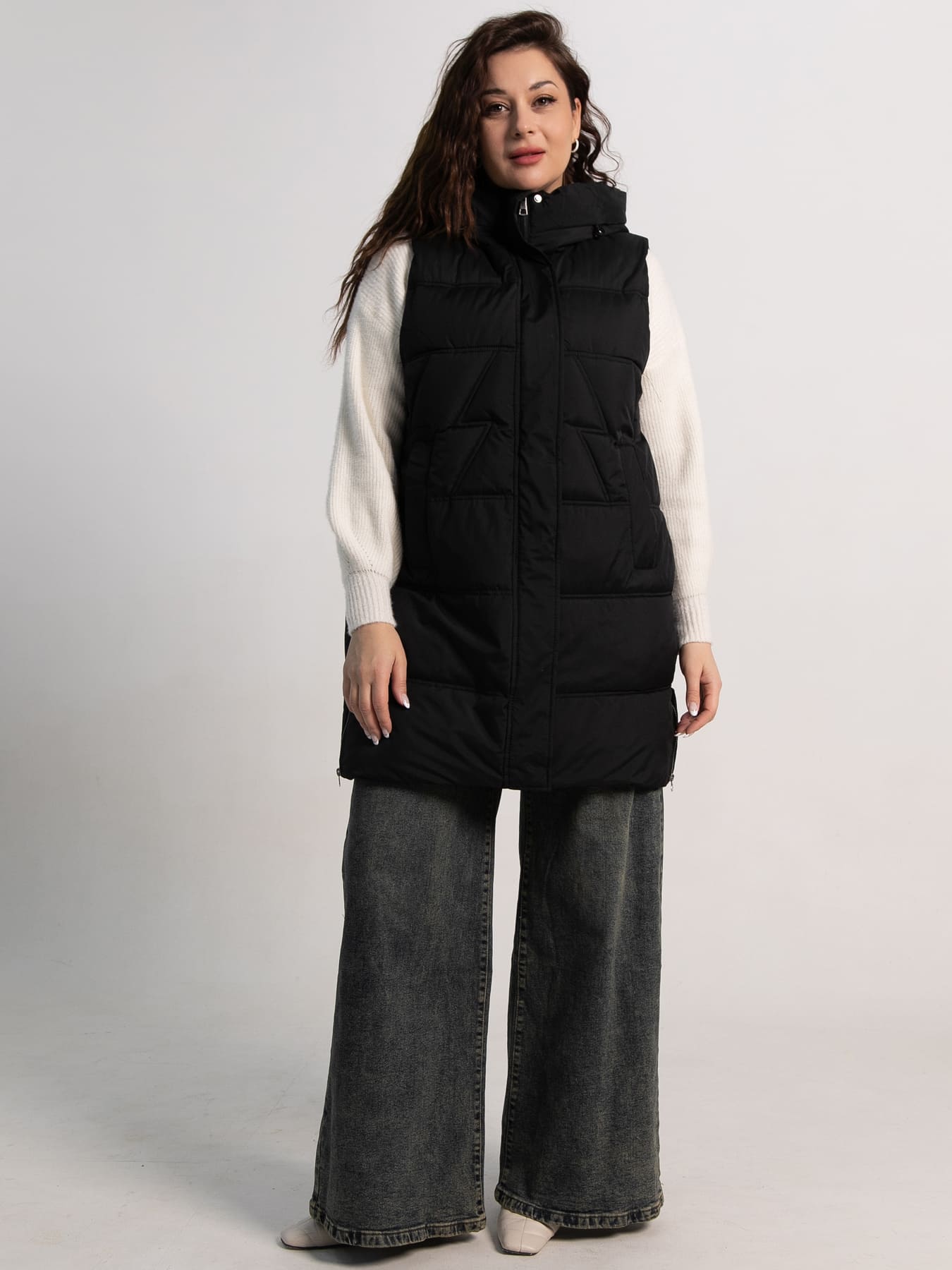 Жилет утепленный Вега (черный) Б15305-18М