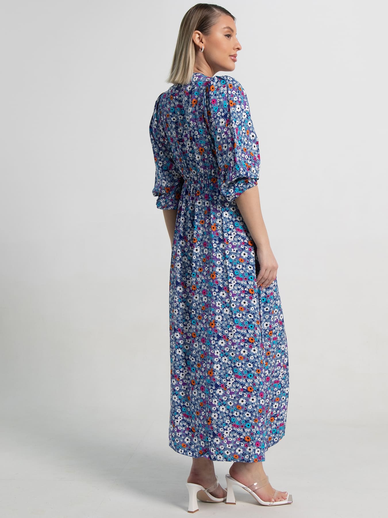 Платье Неповторимая (голубое) П15501-34М