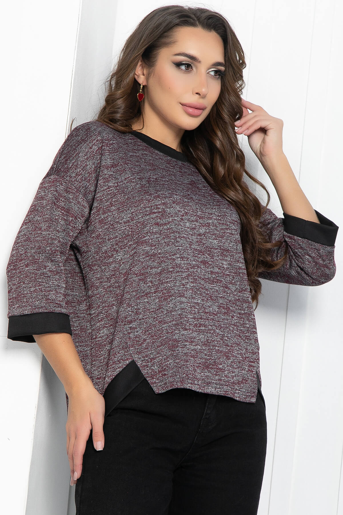 Джемпер Сиэтл (бордовый) Б11844