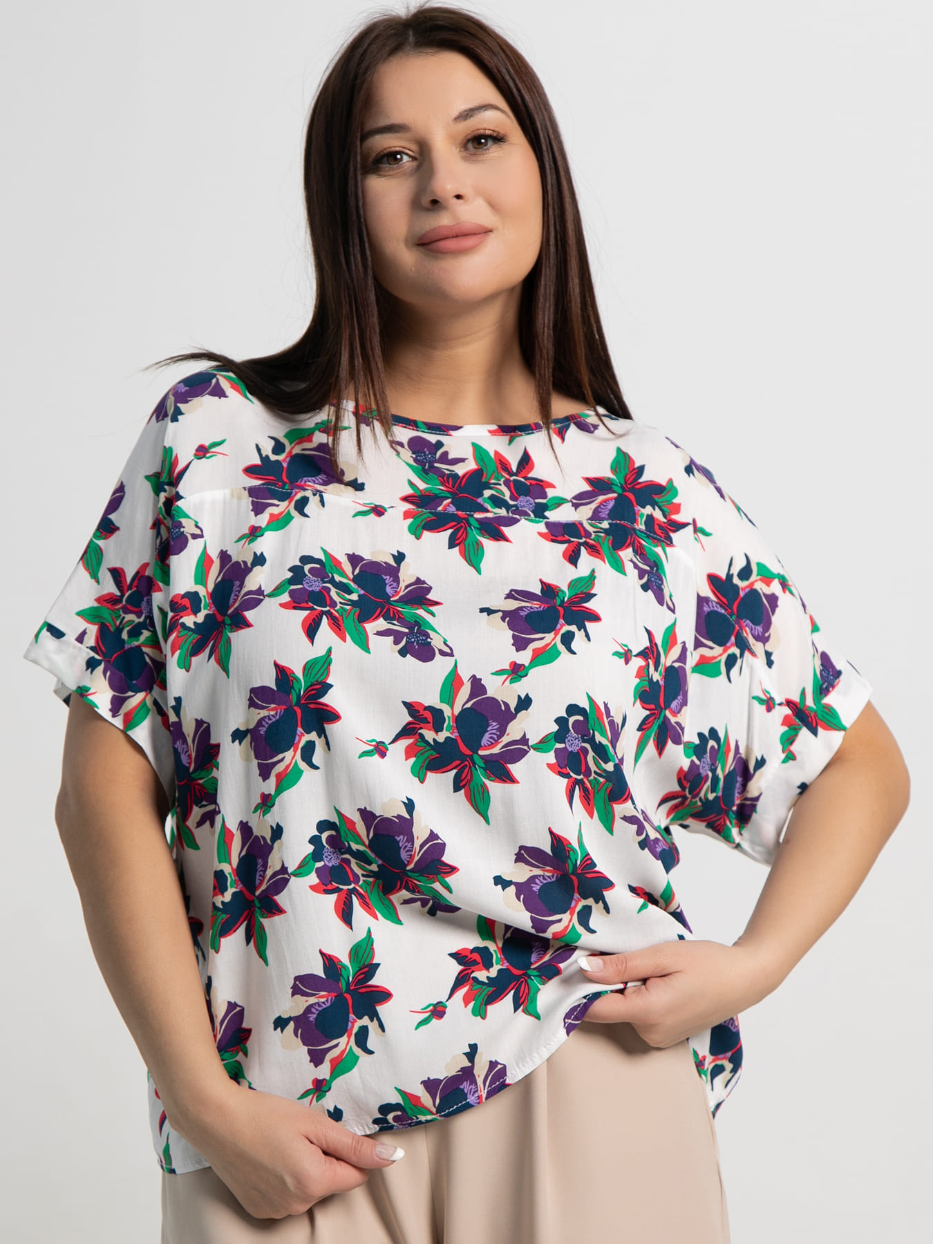 Блуза Элина (белая) Б15249-13М