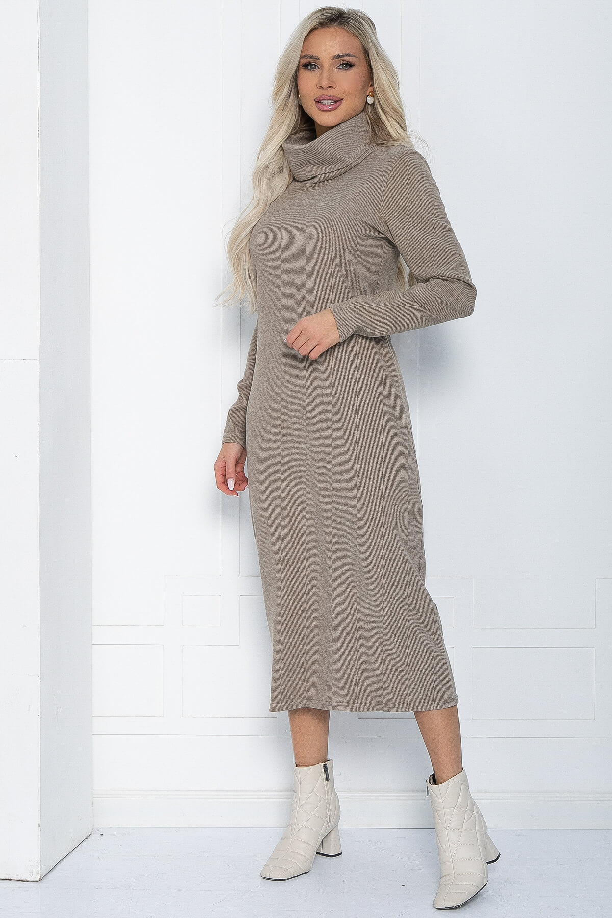 Платье Милен (бежевое) П12162