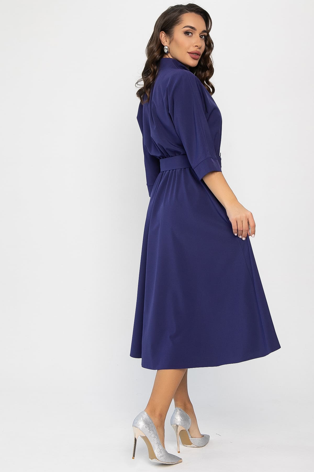 Платье с поясом Доминанта НЬЮ (чернильно-синий) П14343-16М