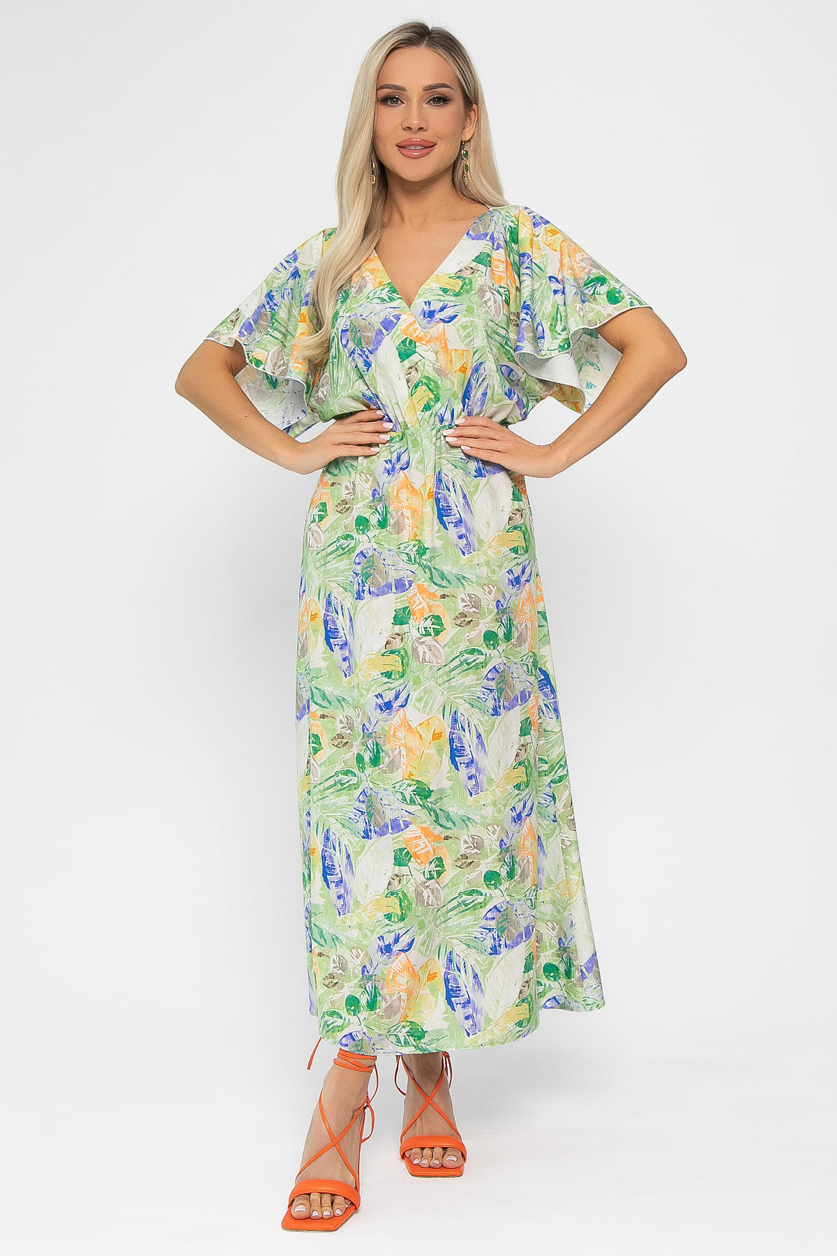 Платье Летнее настроение (зеленое) П15467-7М