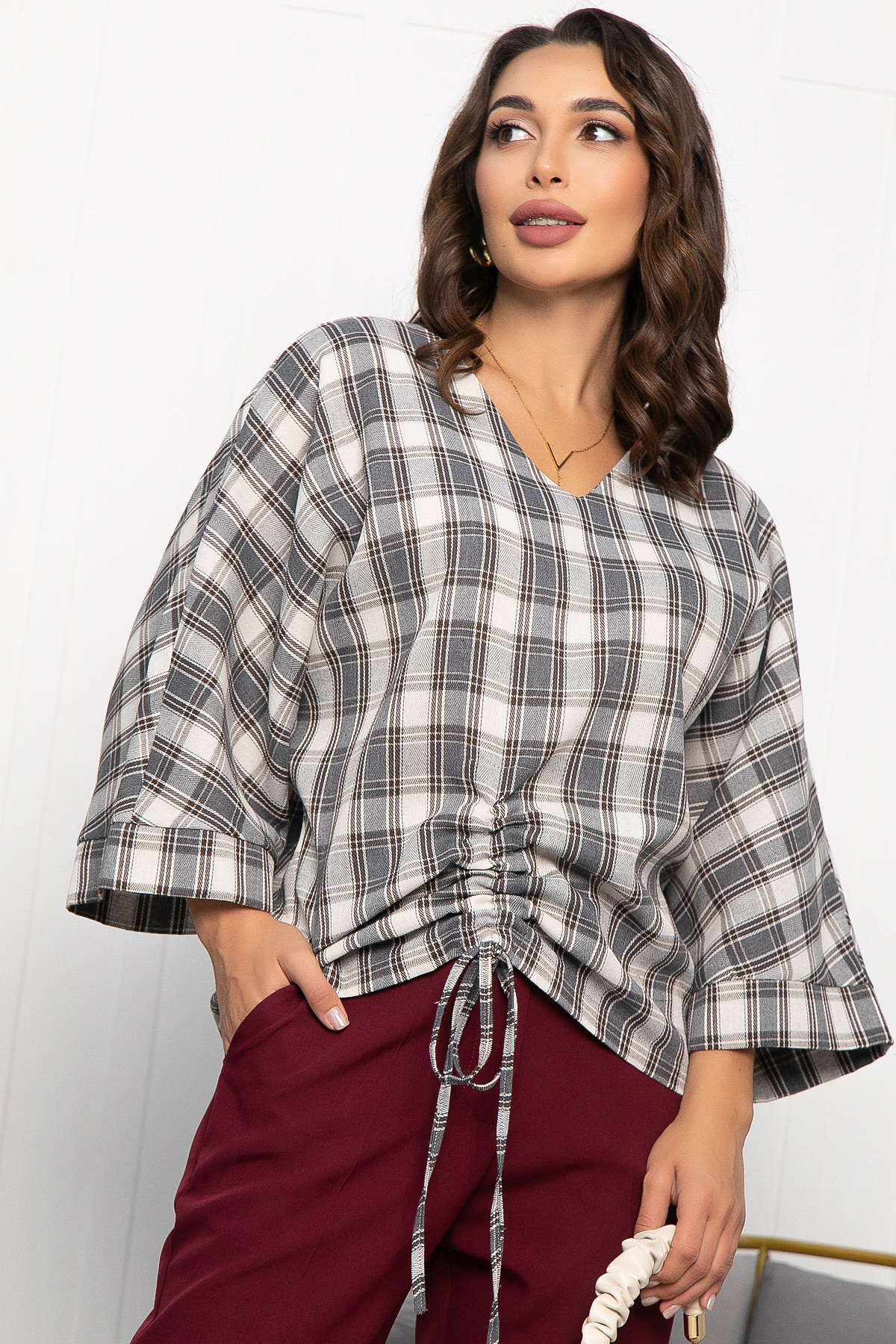 Блуза Ватсон (серая) Б14151-12М