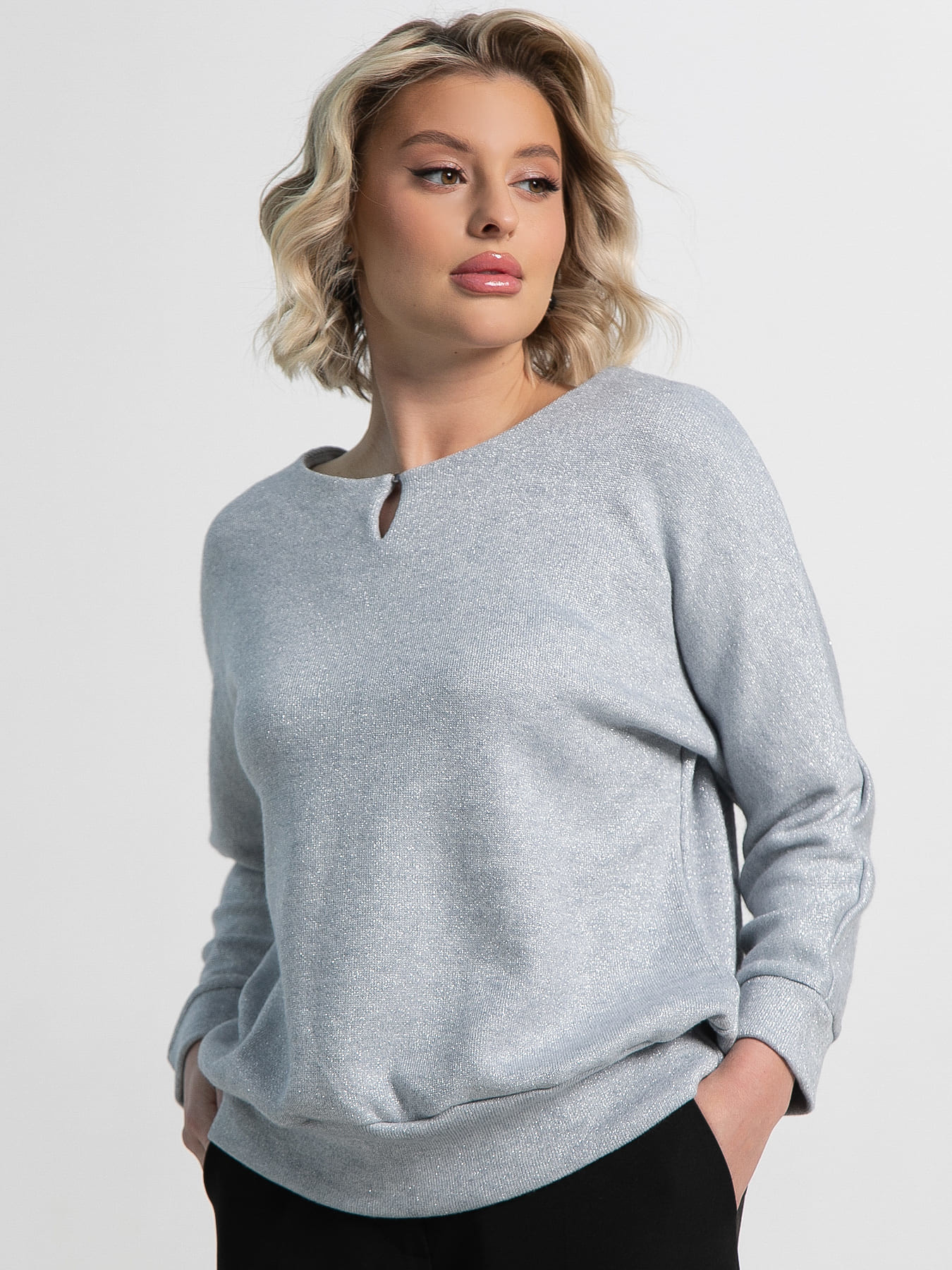 Джемпер трикотажный Претти (нежно-голубой) Б15021-50М