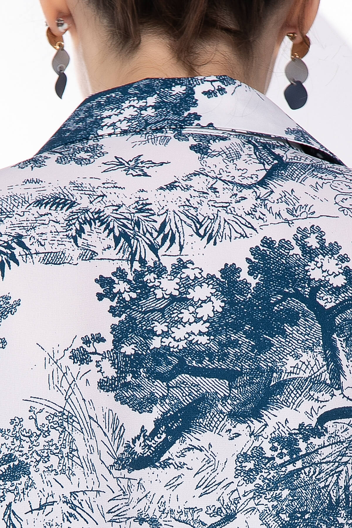 Платье "Сьюзан" (вайт/блю) П8161