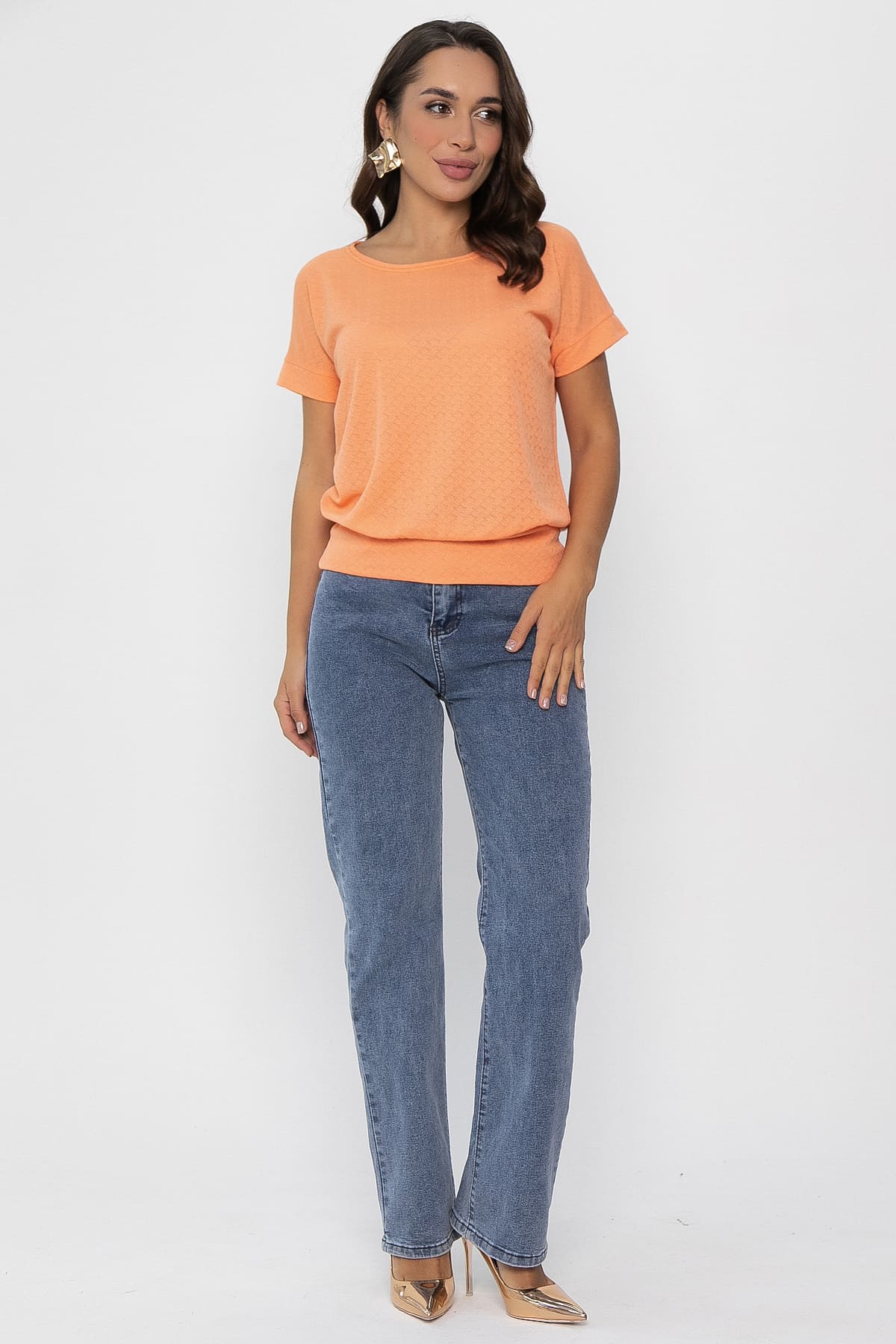 Блуза Нарния (оранжевая) Б14088-3М