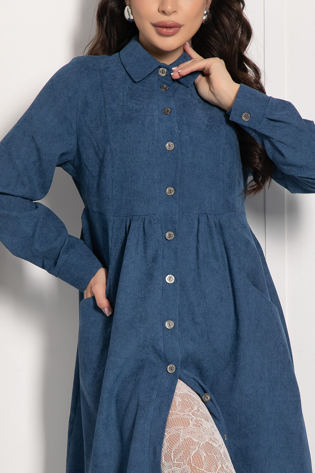 Платье Сабина (синее) П12657-4