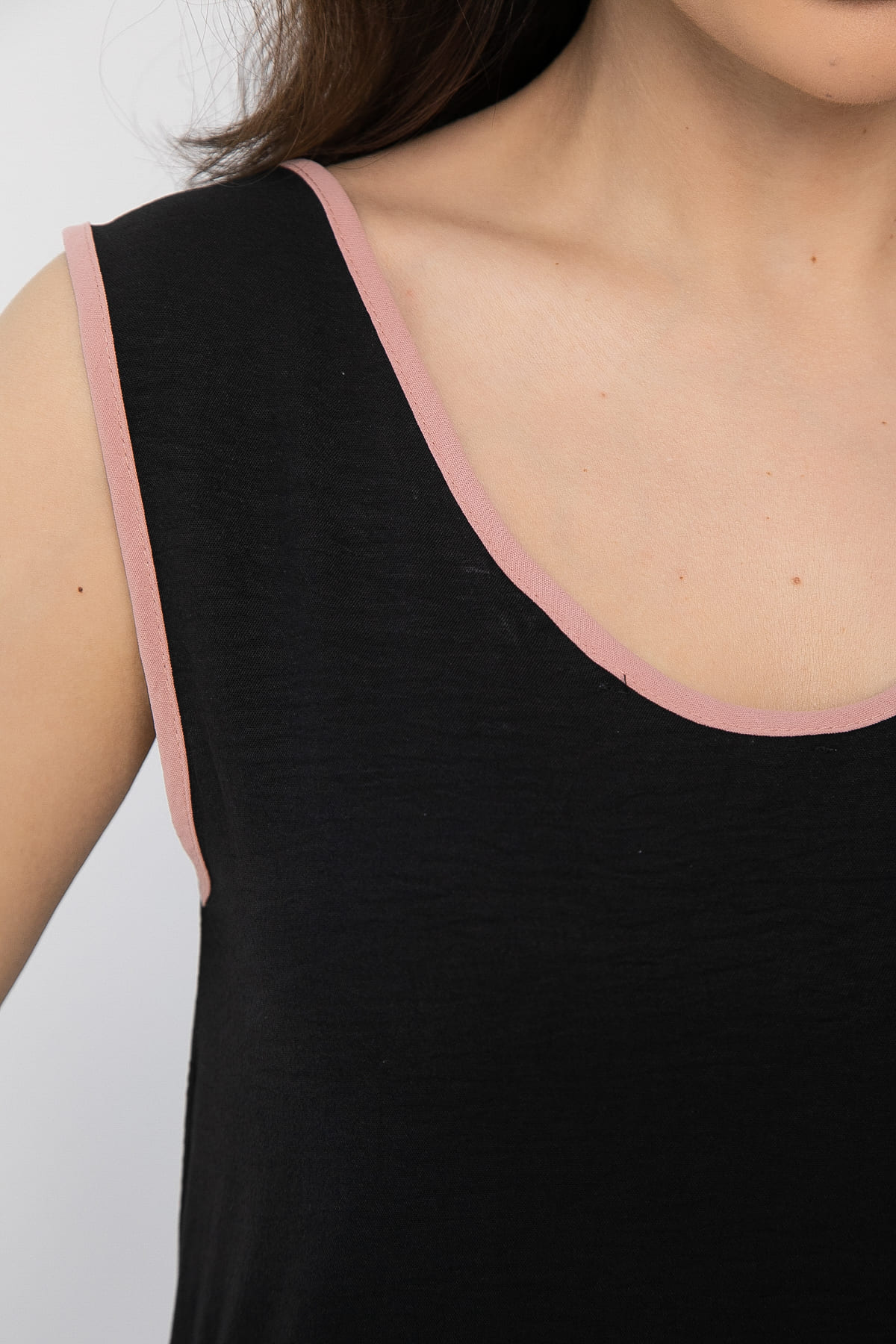 Сарафан Новый сезон (черно-розовый) П13630-10М