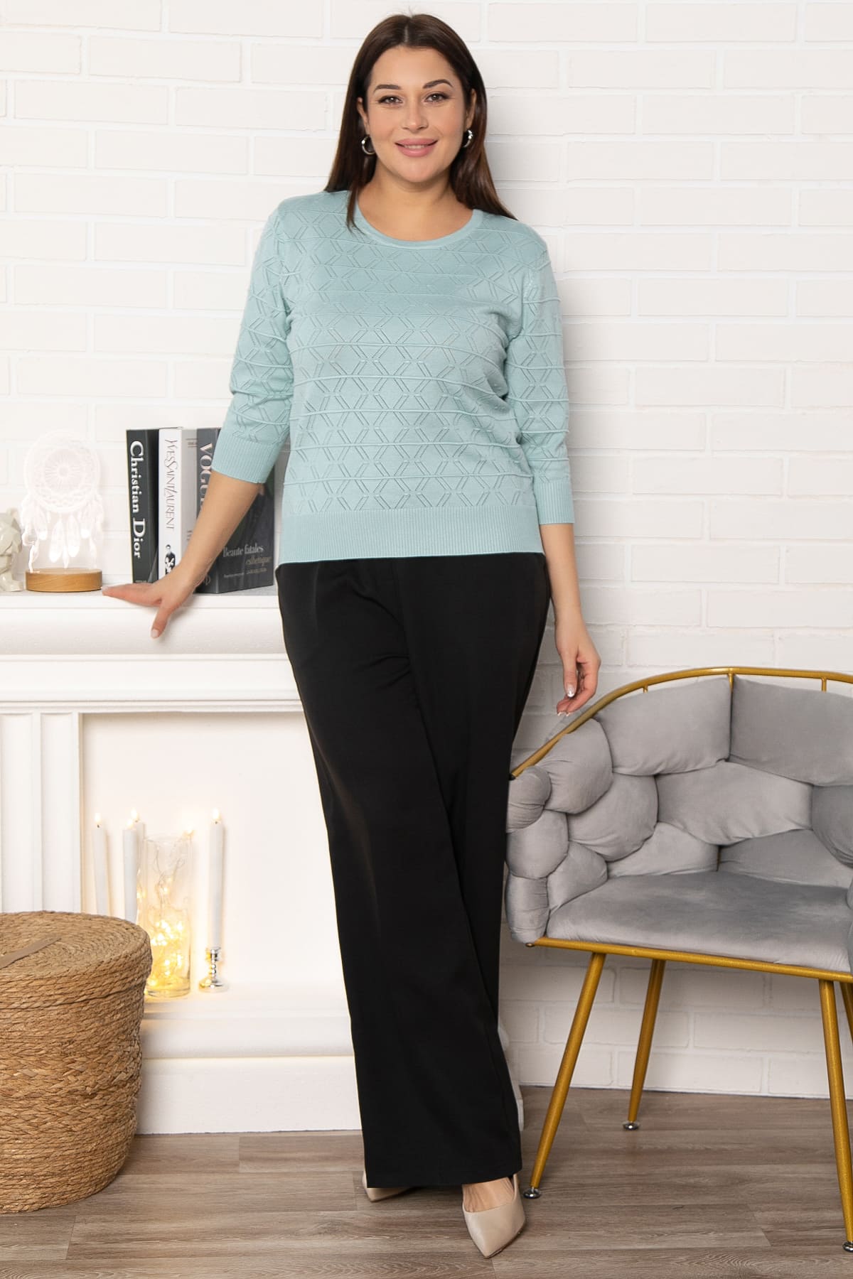 Блуза Аэлита (ментол) Б14939-18М