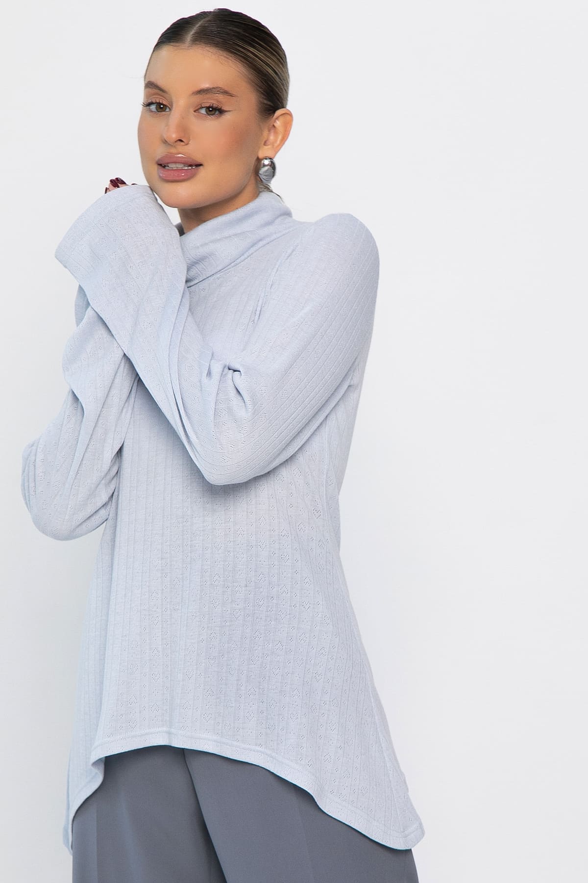 Джемпер В объятьях нежности (нежно-голубой) Б14447-4М