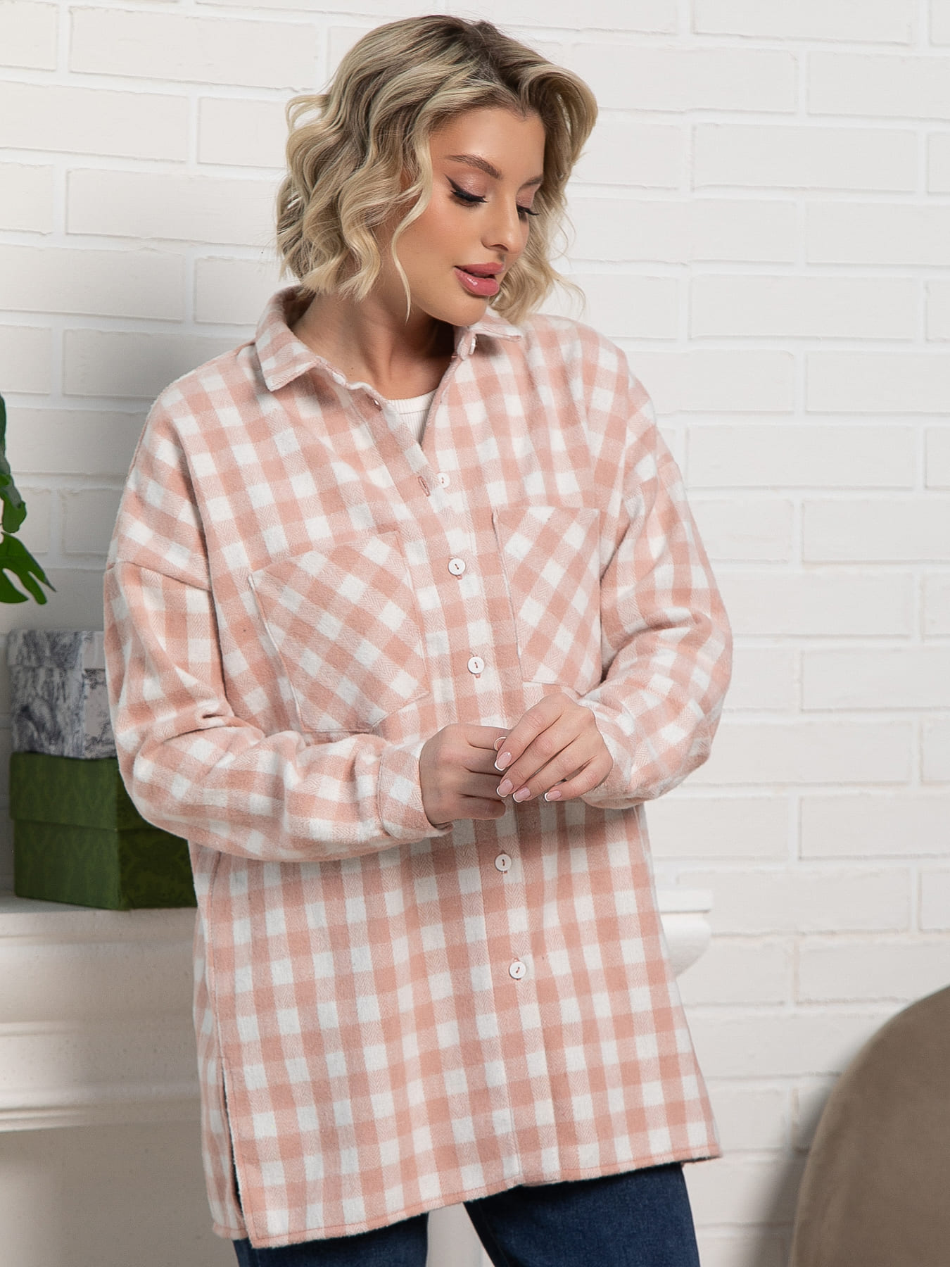 Рубашка Доротея (розовая) Б15192-10М