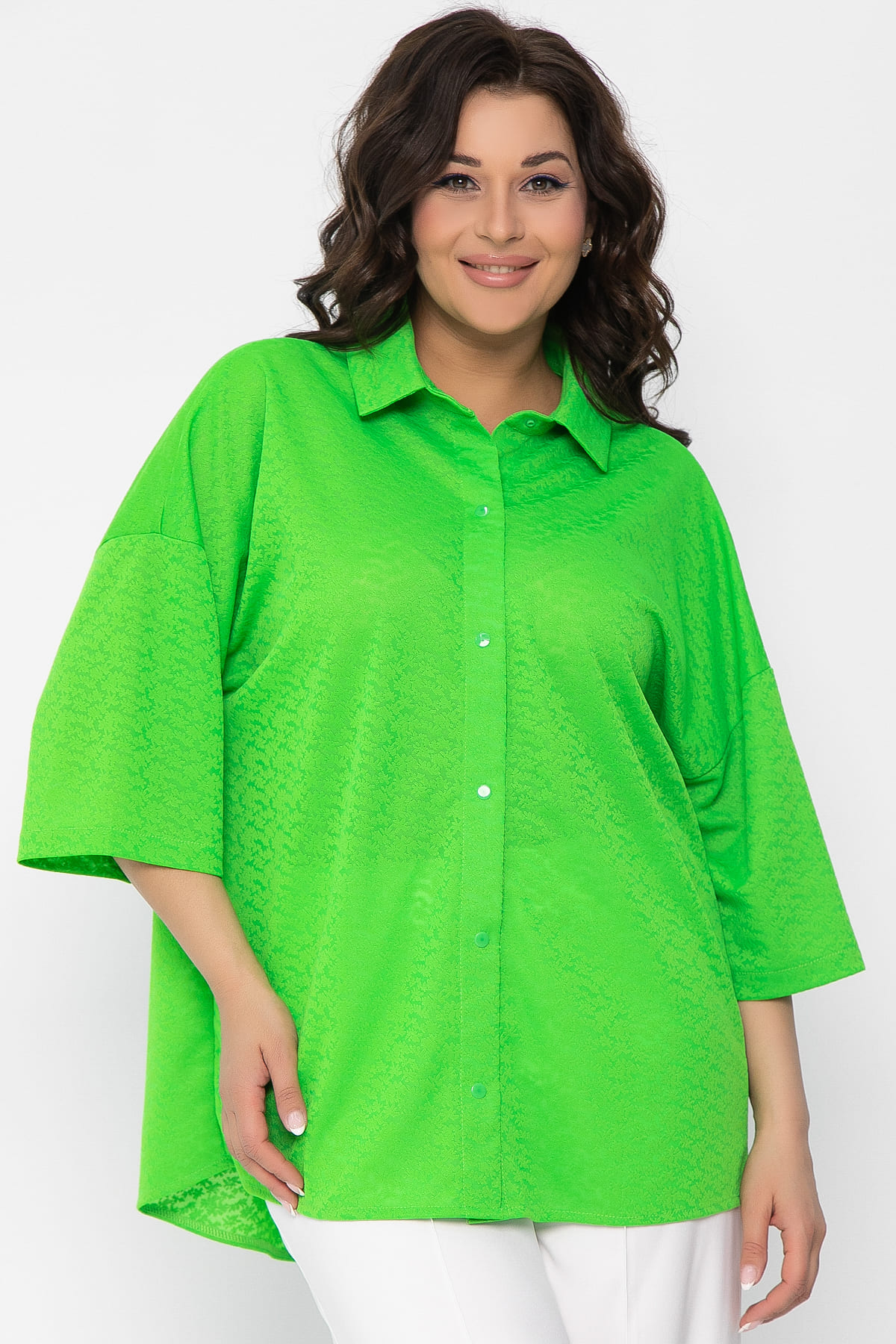 Рубашка Медея (зеленое яблоко) Б13555-13М