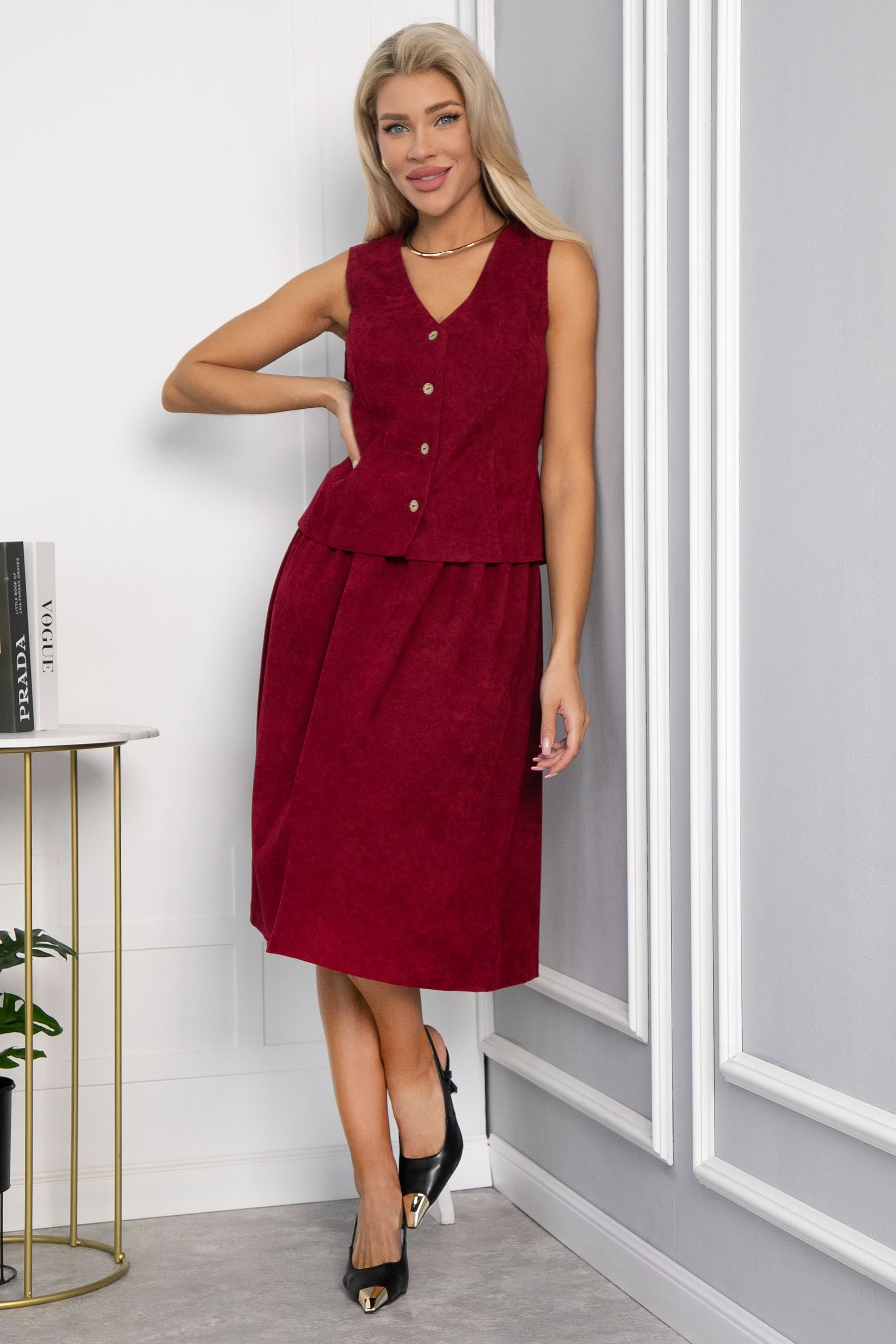 Костюм Жанет (вишневый) К12029