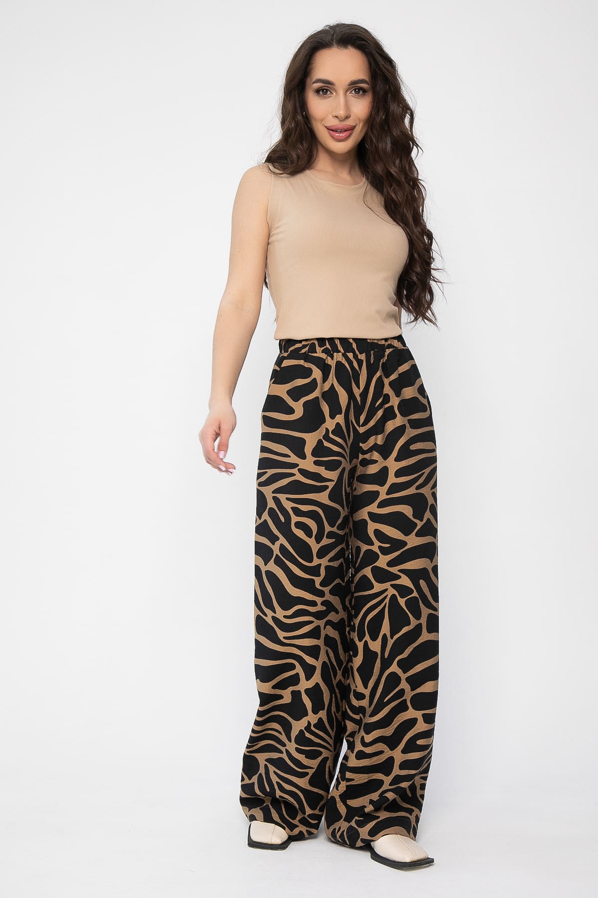 Брюки Калейдоскоп (коричневые) Б13606-30М