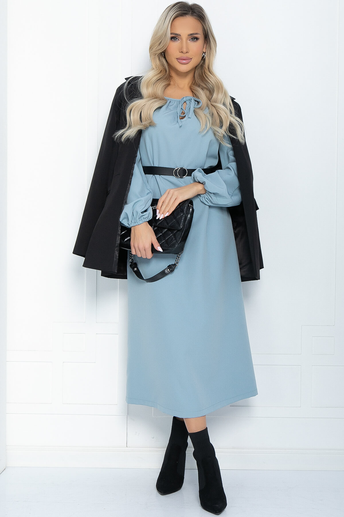 Платье Аура (голубое) П11075