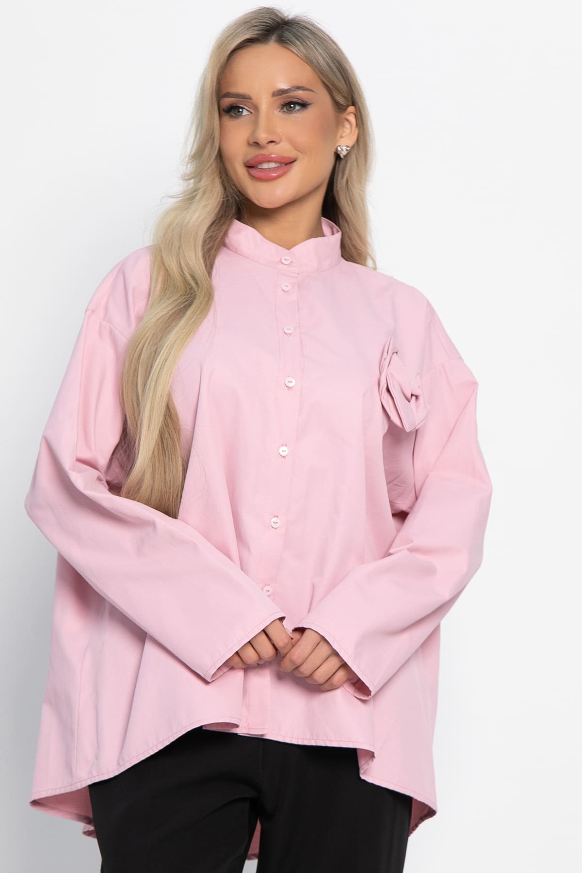 Блуза Луиза (розовая) Б15028-39М