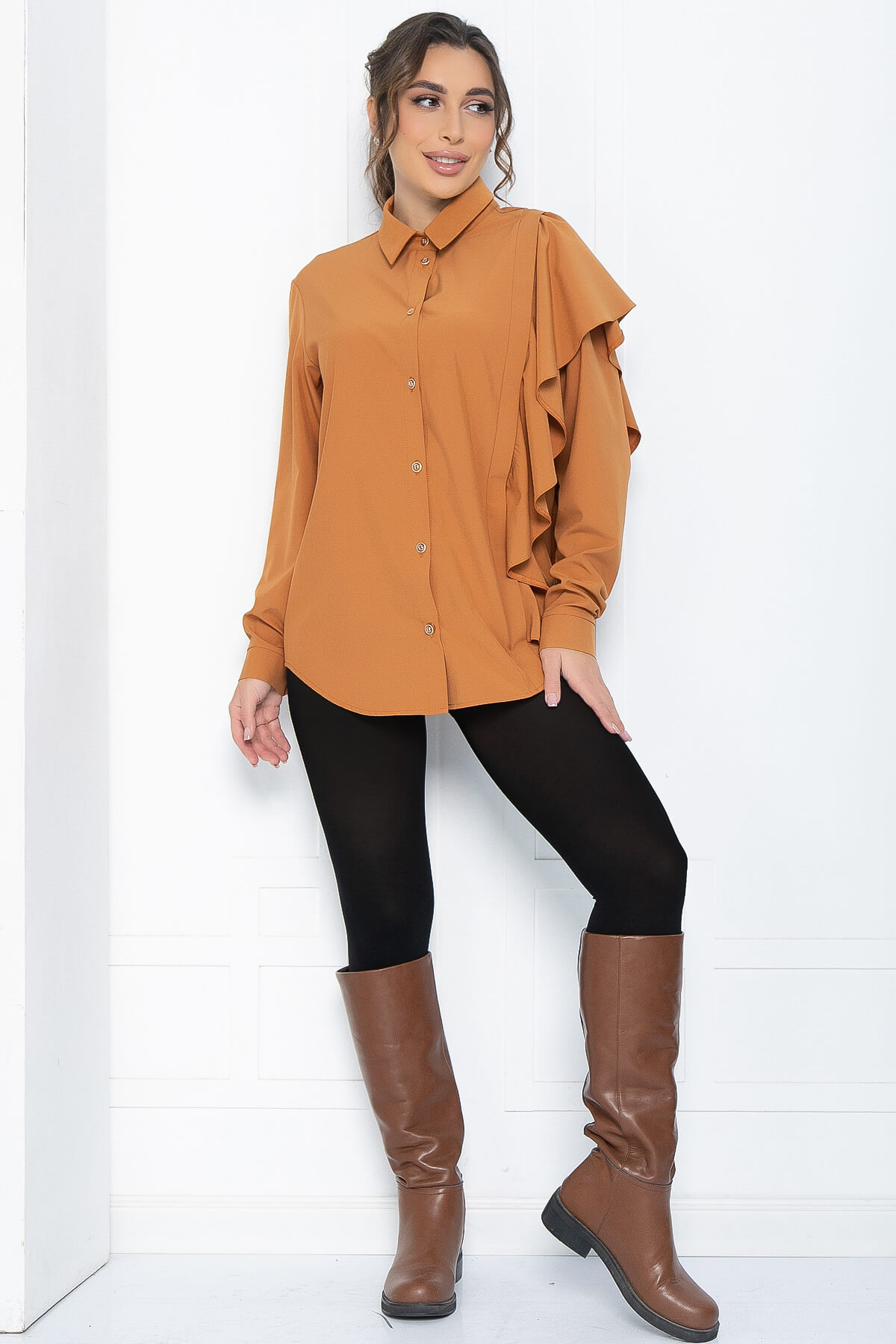 Блуза Дуэт (горчица) Б12030