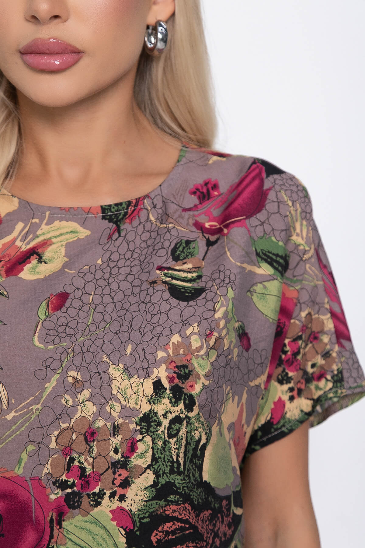 Костюм Розовый вечер (мультиколор/пудра) К10855