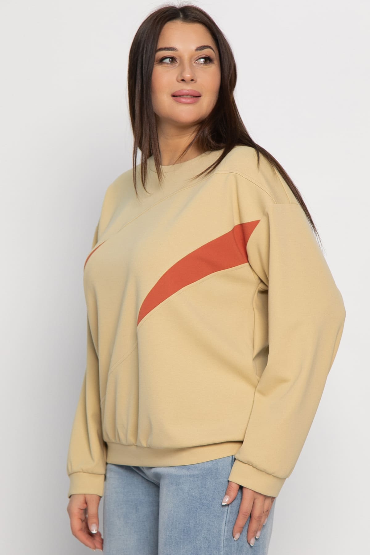 Свитшот Ритм города (бежевый) Б15005-3М