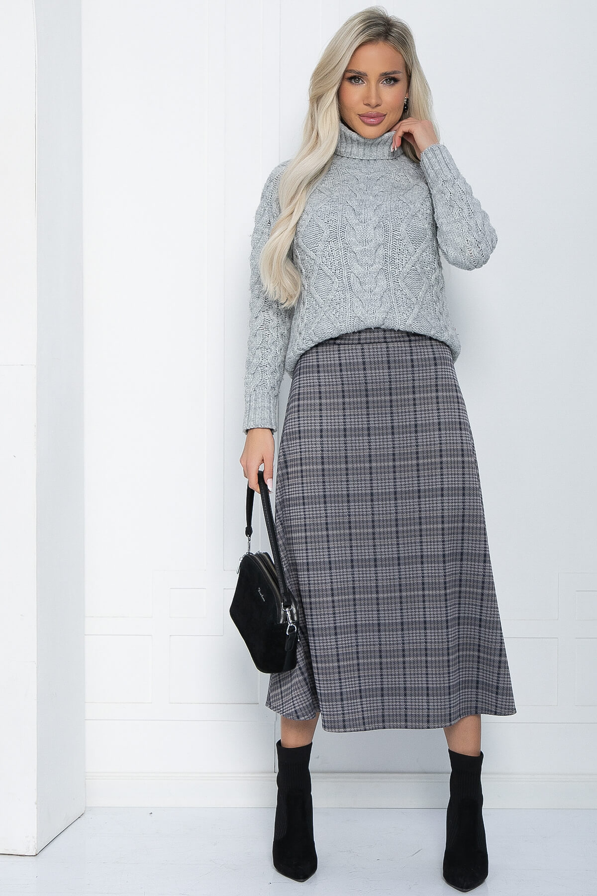 Юбка Дакота (серая) Ю12163