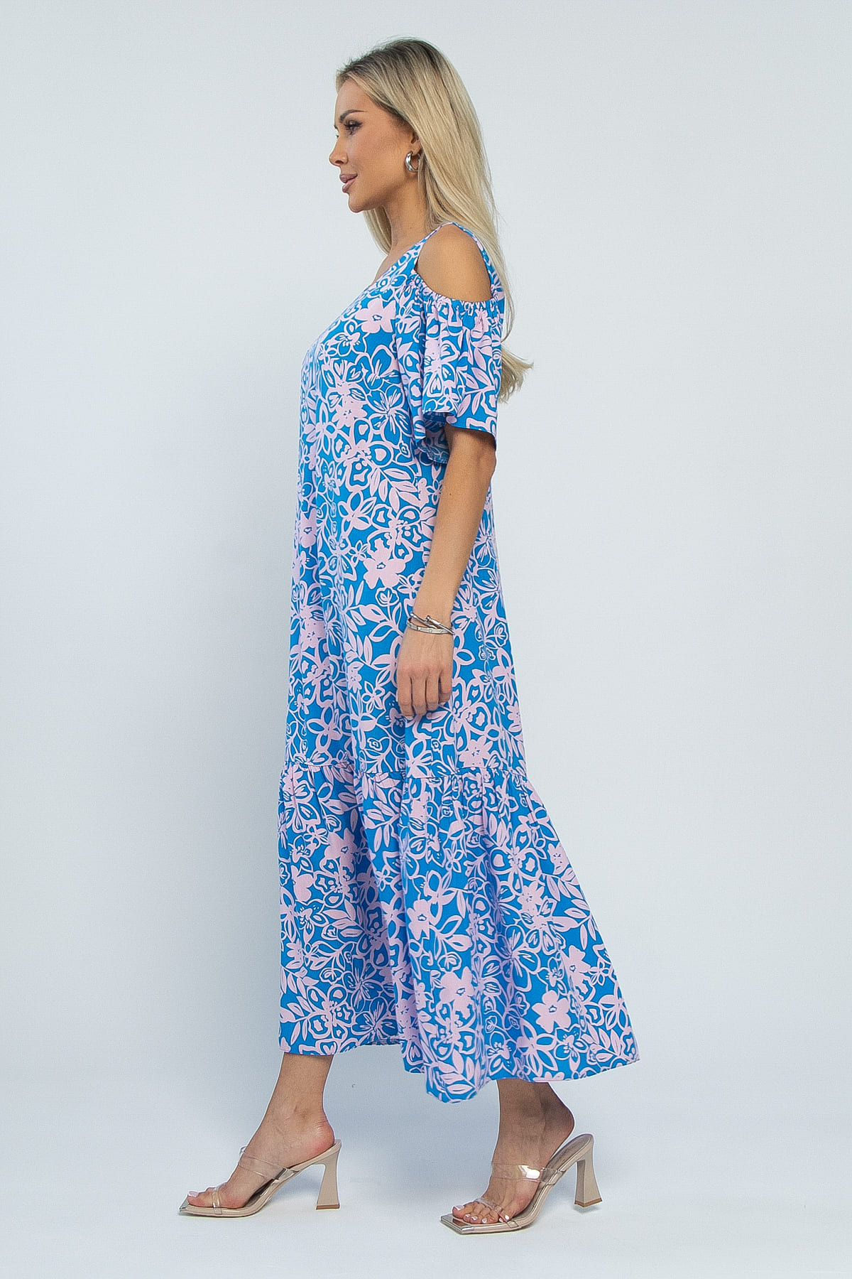 Платье Марианна (сине-розовое) П15348-5М