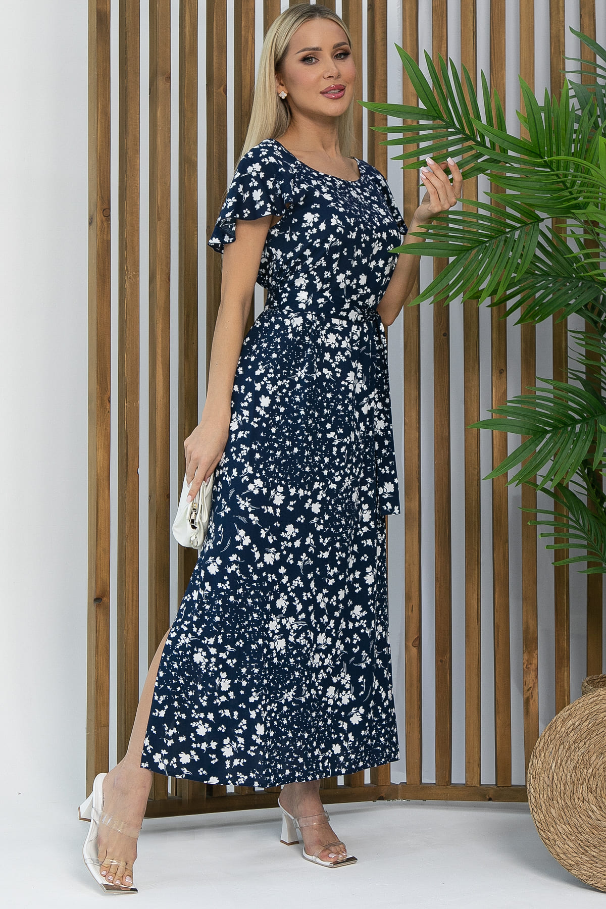 Платье Вечер свиданий (синее) П13545-16М