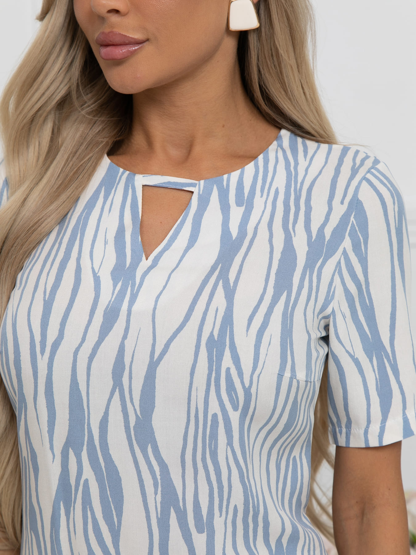 Платье Тоскана (голубо-белое) П15513-45М