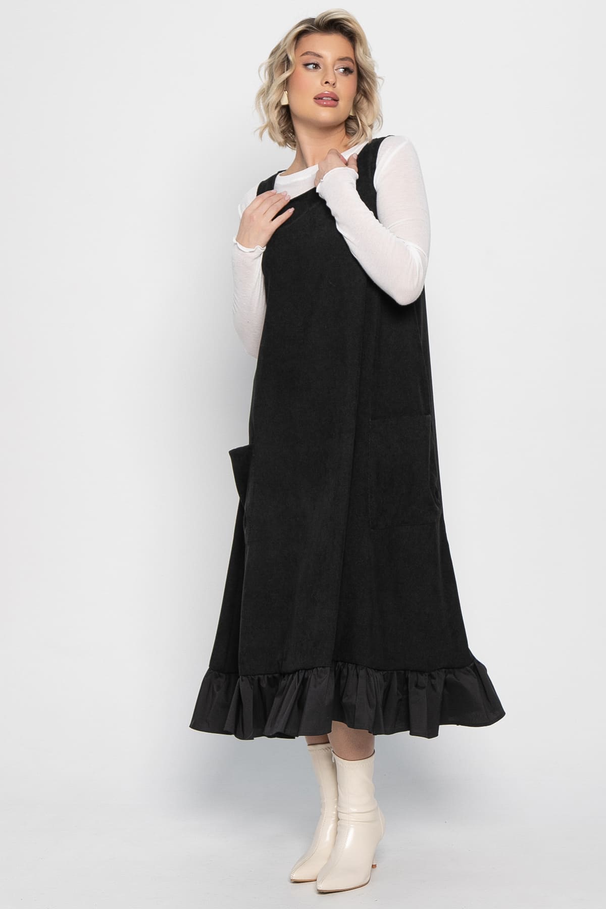 Сарафан бохо (черный) П14983-10М