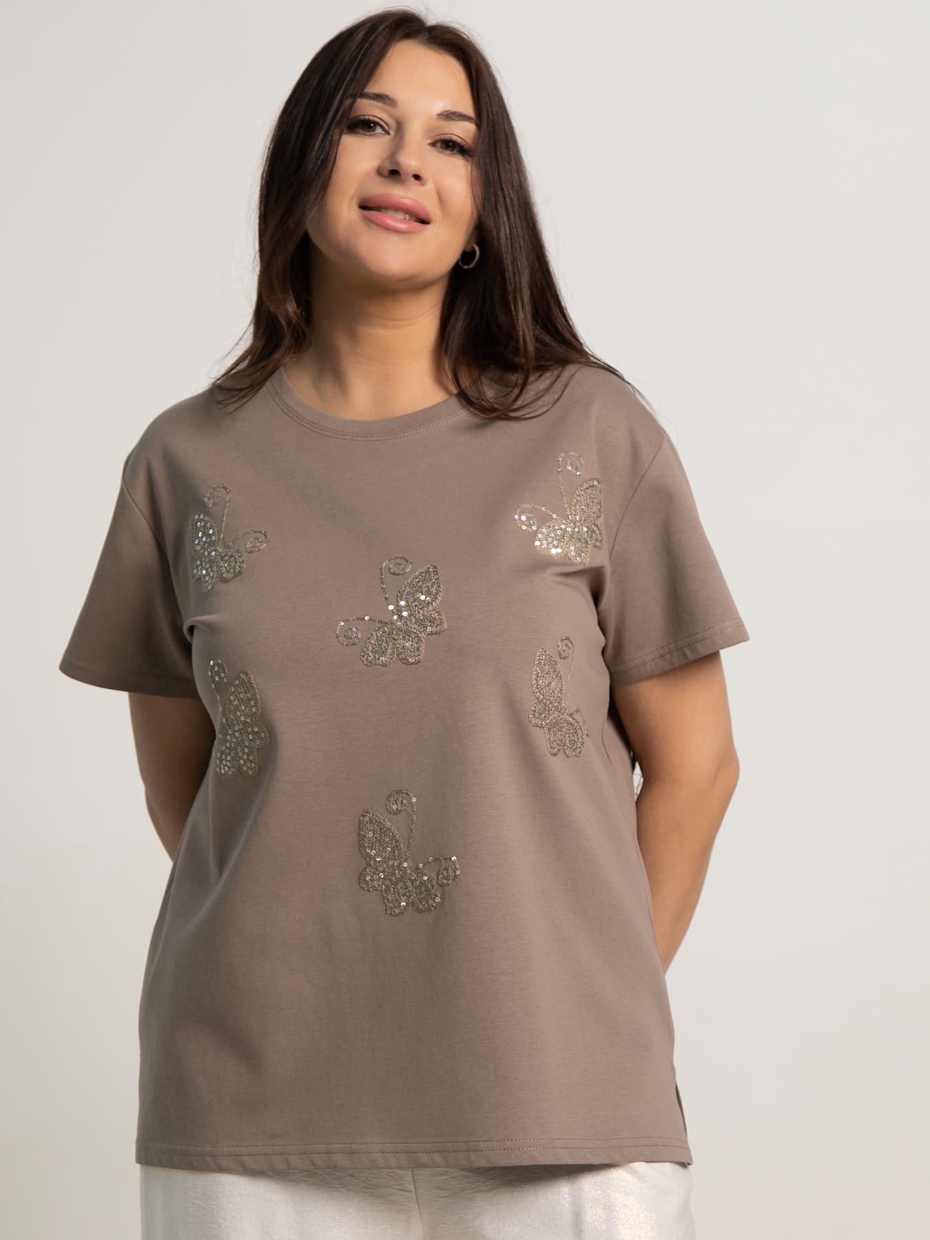 Блуза Полет мотылька (капучино) Б15711-18М