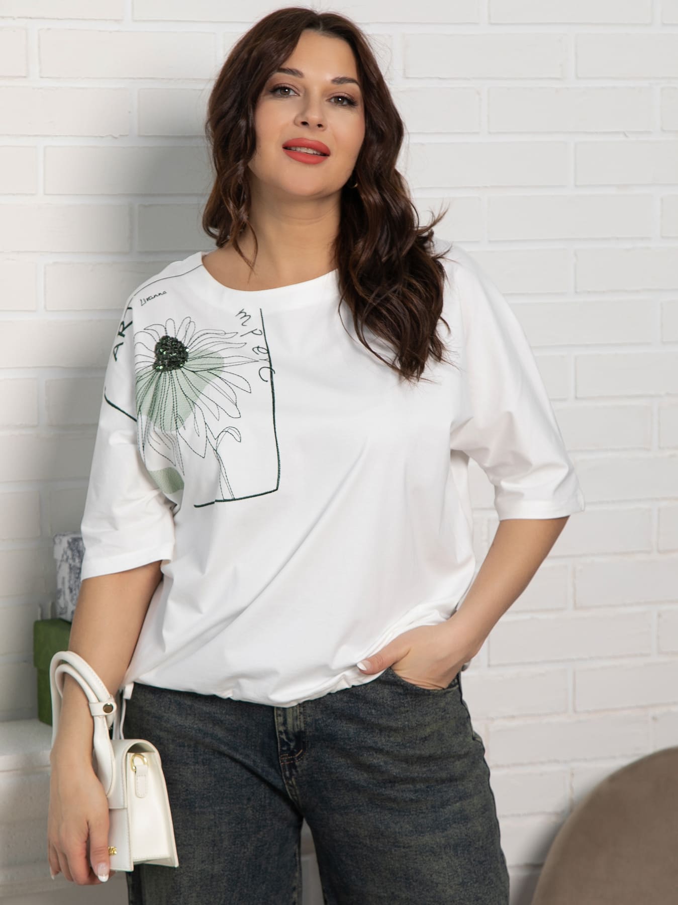 Блуза Злата (белая) Б15525-4М