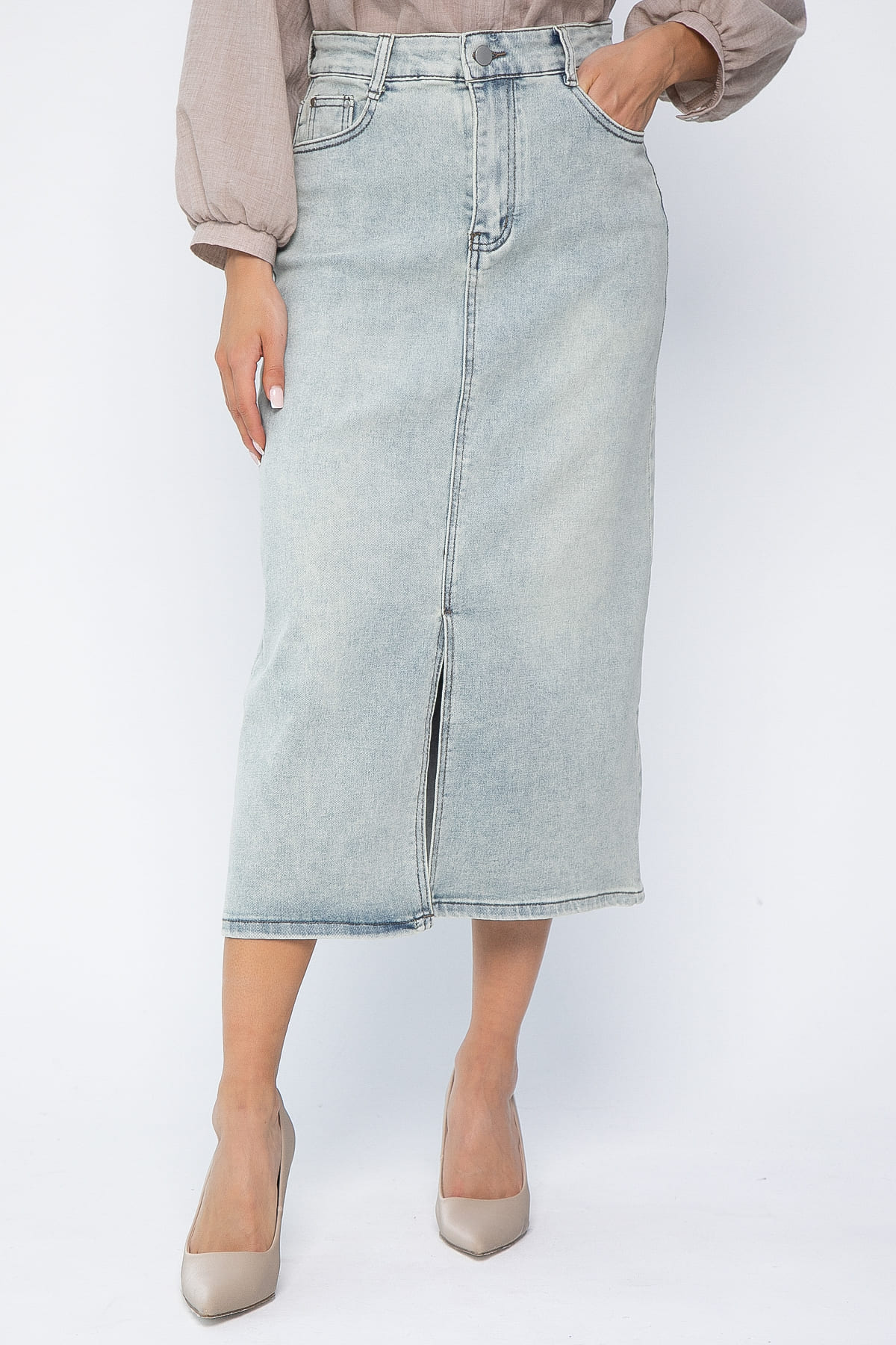 Юбка Мюнхен (голубо-зеленая) Ю13644-4М