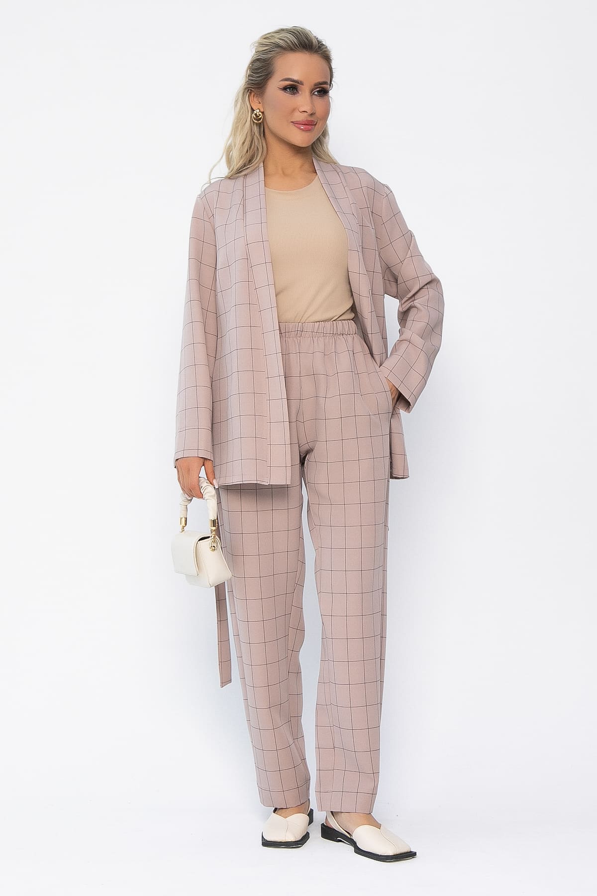 Костюм Поцелуй удачи (бежевый) К13542-1М