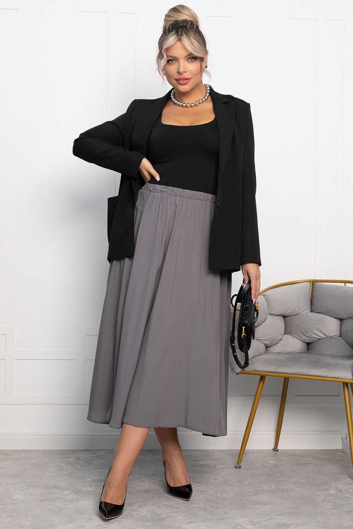 Юбка Сейла (серая) Ю13943-25М