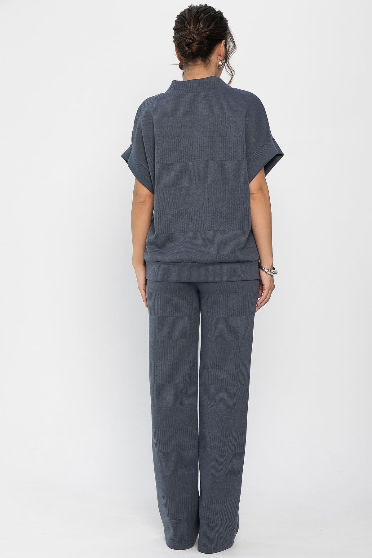 Костюм трикотажный Уютный шарм (серо-синий) К14251-5М