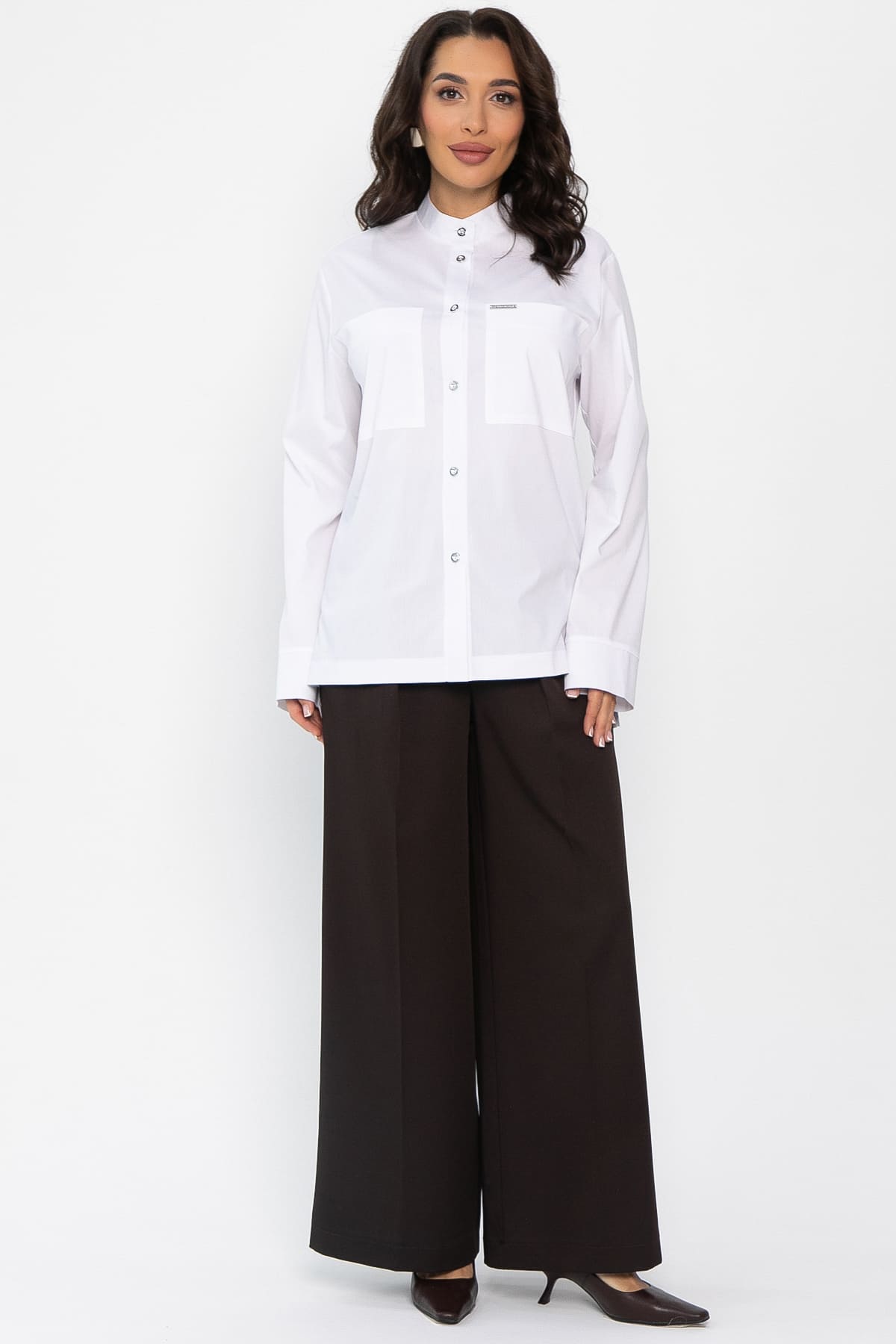 Рубашка хлопковая Асгарда (белая) Б14567-31М