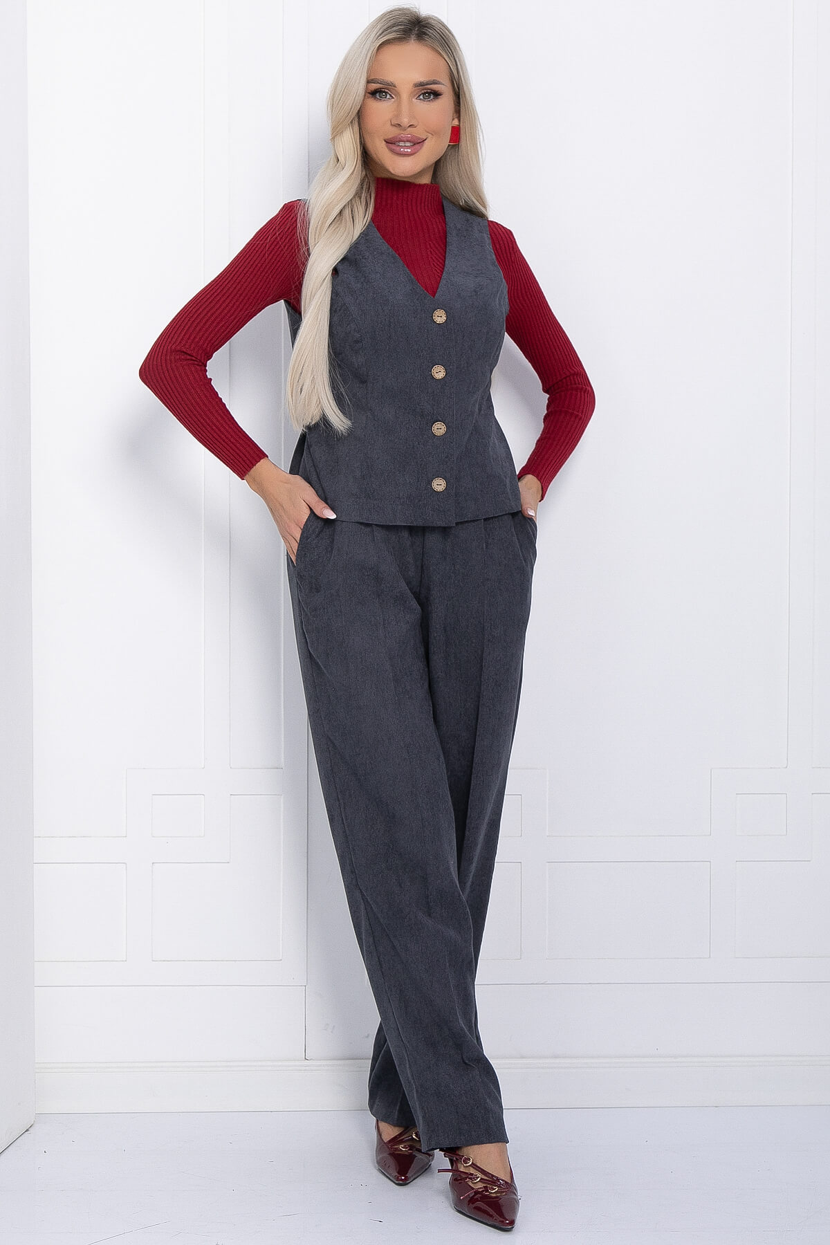 Костюм Леди (графит) К12256-9