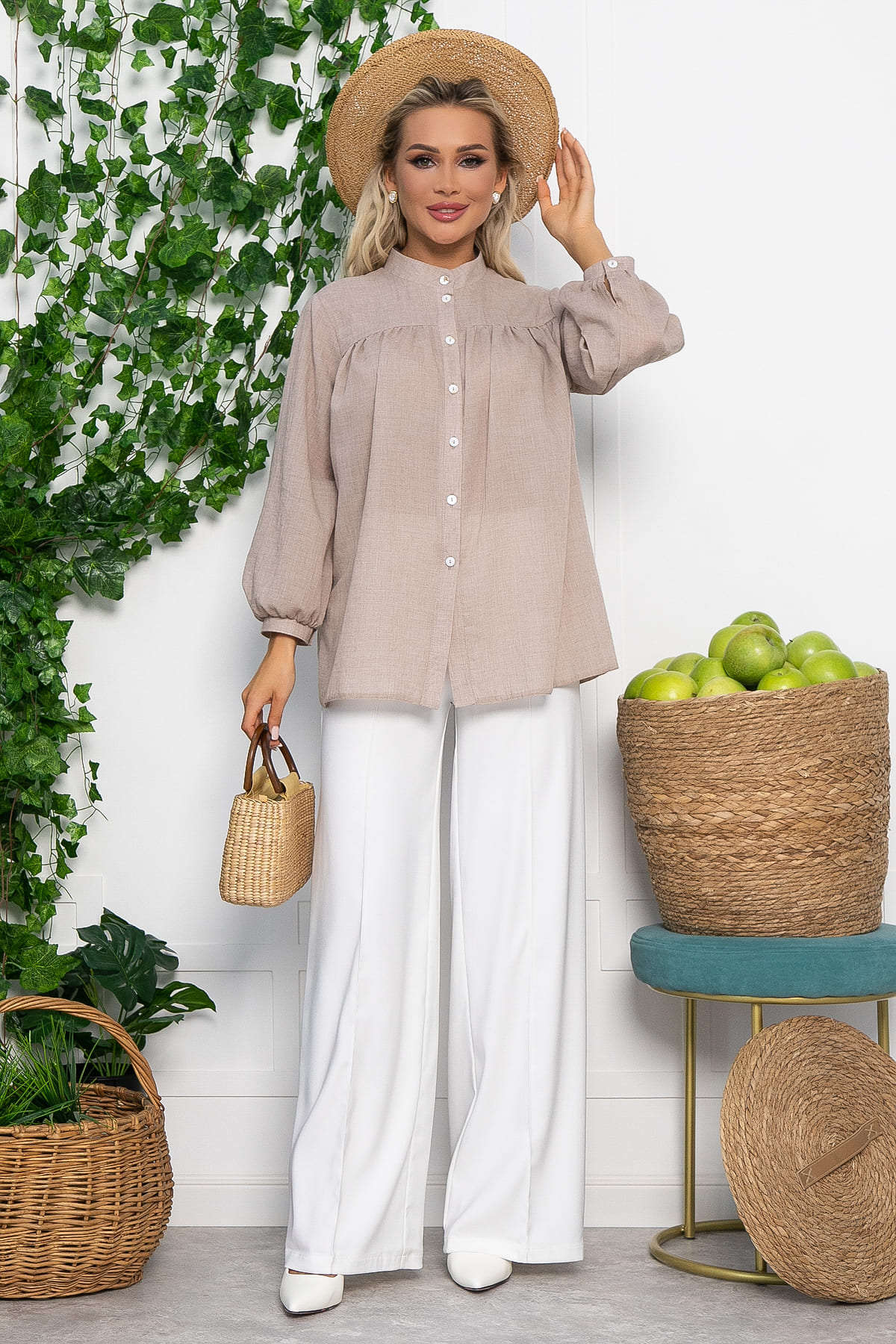 Блуза Ловец снов (бежевая) Б13618-5М