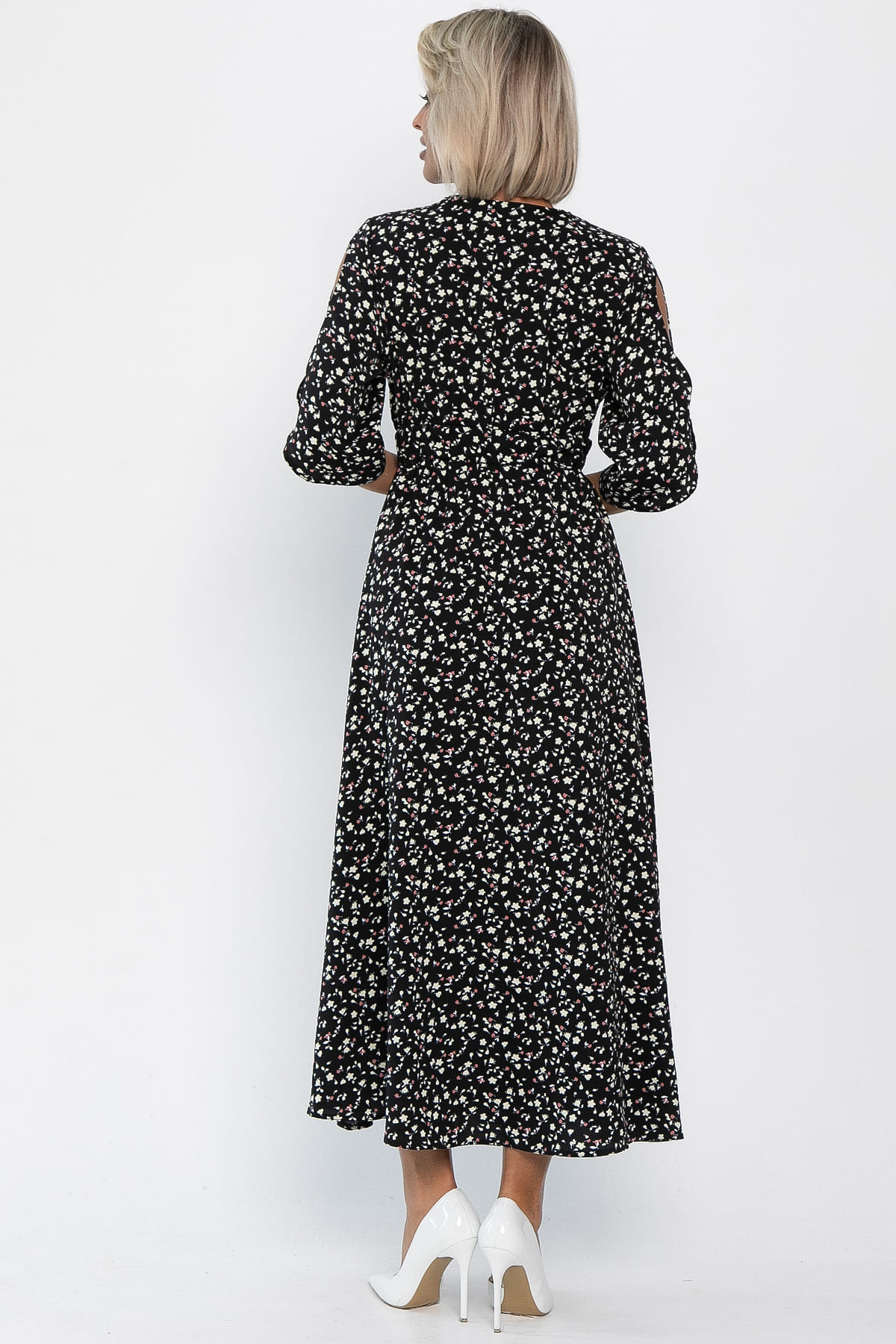 Платье Летнее вдохновение (черное) П14146-1М