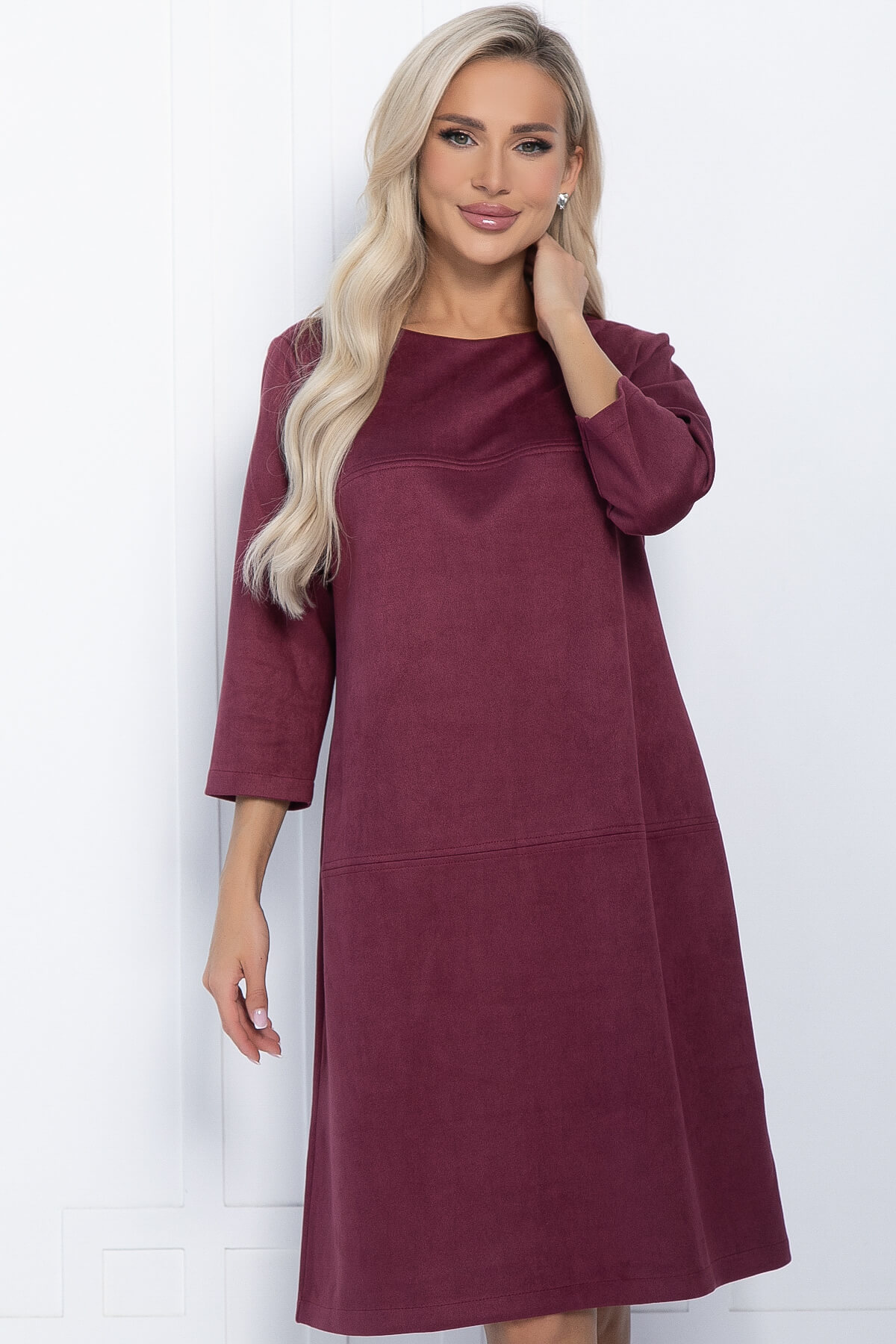 Платье Элегантная простота (красное) П11240