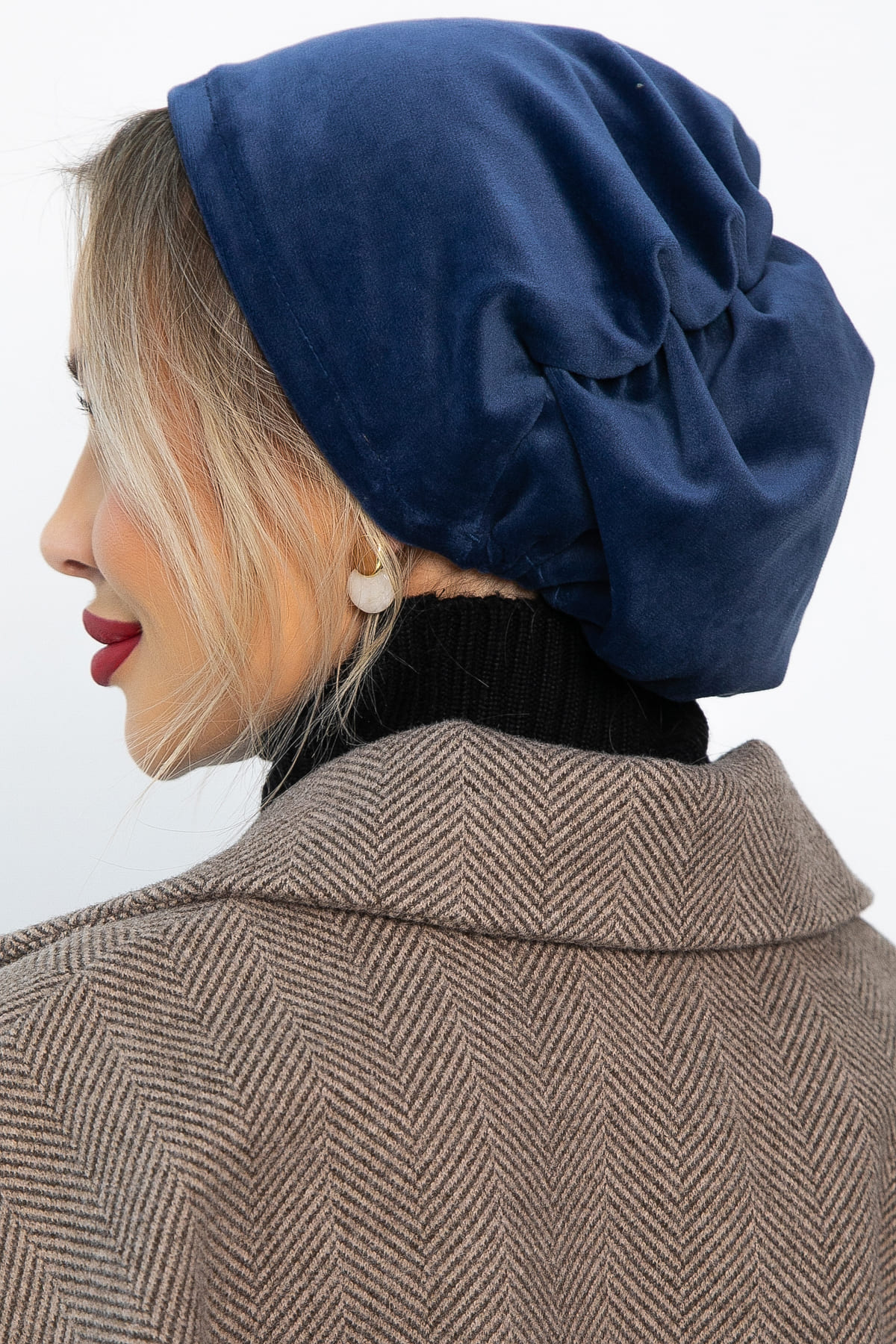 Чалма с резинкой (синяя) ЧР2-23М