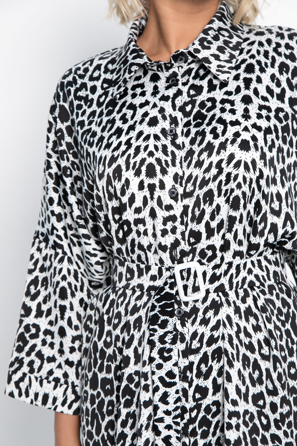 Платье Сьюзен (белый лео) П15091-7М