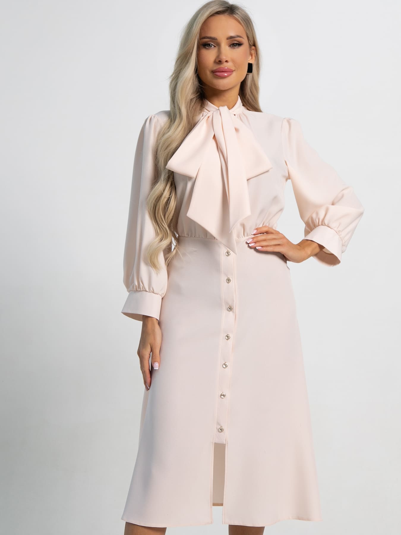 Платье Берта (бежевое) П15495-33М